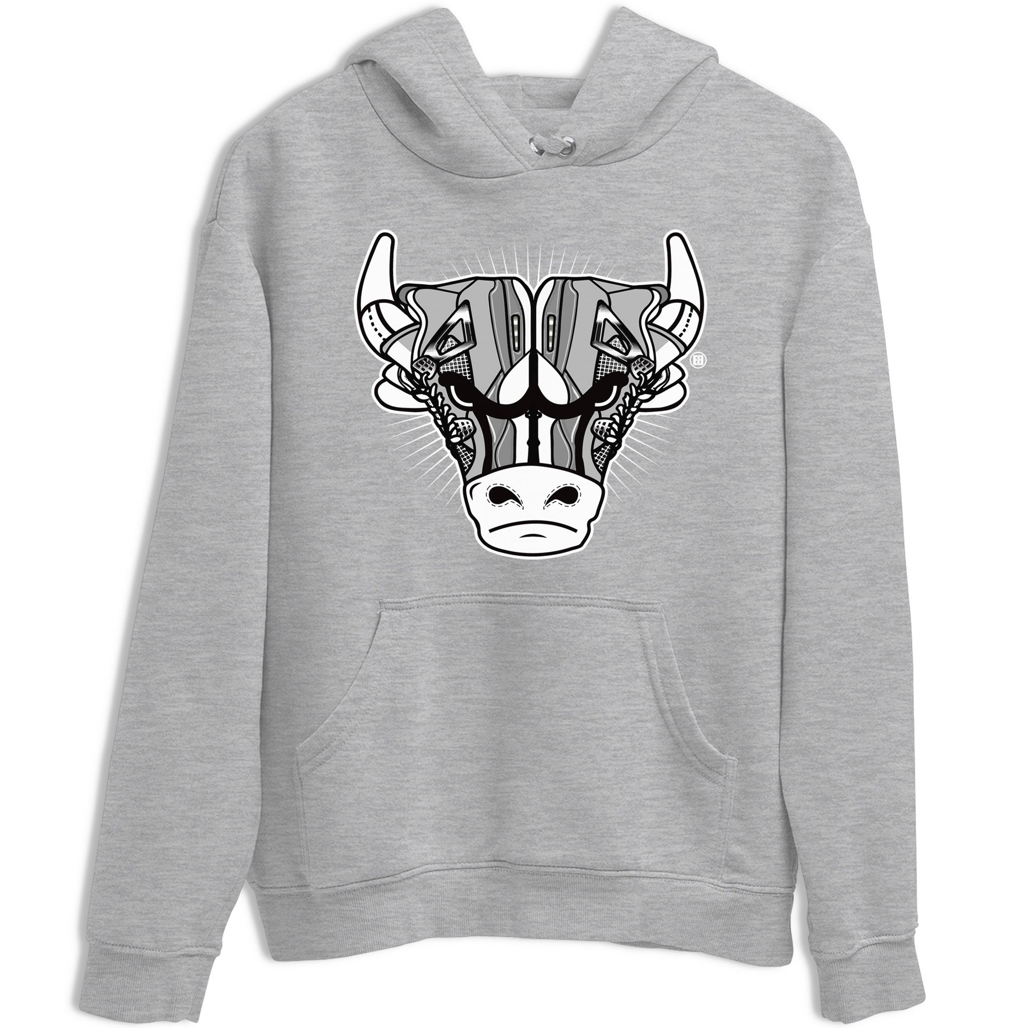 Air Jordan 4 Retro Frozen Moments shirt to match jordans Sneaker Bull Head Streetwear Sneaker Shirt Air Jordan 4 Frozen Moments Drip Gear Zone Sneaker Matching Clothing Unisex Heather Grey 2 T-Shirt