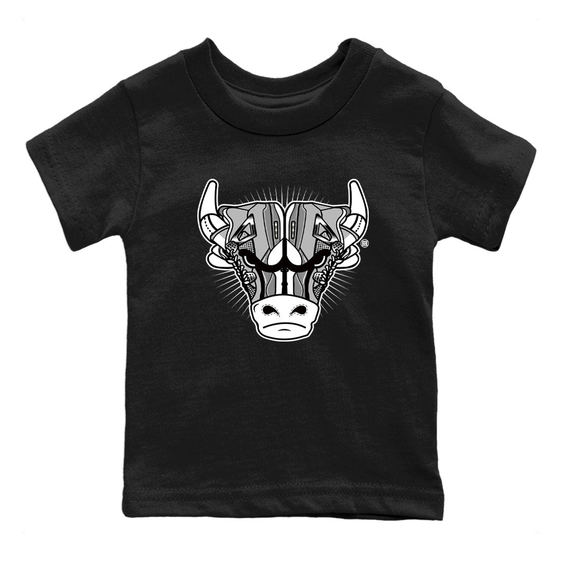 Air Jordan 4 Retro Frozen Moments shirt to match jordans Sneaker Bull Head Streetwear Sneaker Shirt Air Jordan 4 Frozen Moments Drip Gear Zone Sneaker Matching Clothing Baby Toddler Black 2 T-Shirt