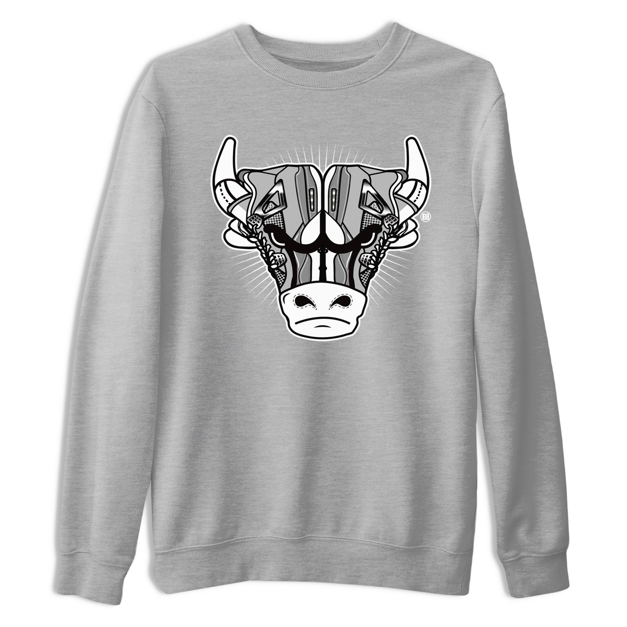Air Jordan 4 Retro Frozen Moments shirt to match jordans Sneaker Bull Head Streetwear Sneaker Shirt Air Jordan 4 Frozen Moments Drip Gear Zone Sneaker Matching Clothing Unisex Heather Grey 2 T-Shirt