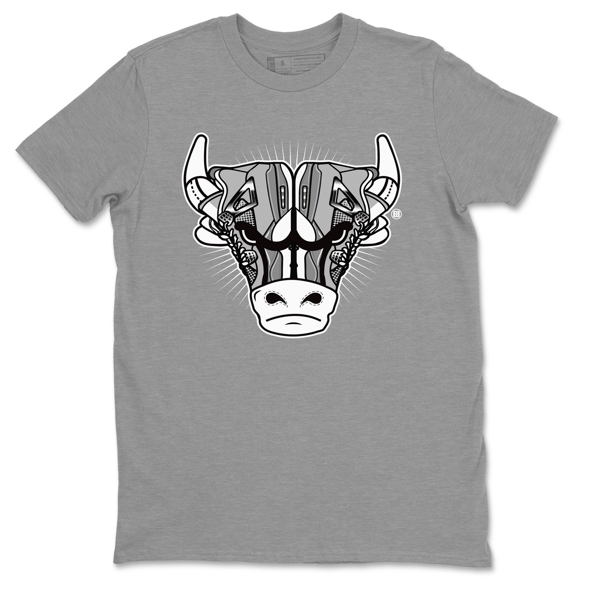 Air Jordan 4 Retro Frozen Moments shirt to match jordans Sneaker Bull Head Streetwear Sneaker Shirt Air Jordan 4 Frozen Moments Drip Gear Zone Sneaker Matching Clothing Unisex Heather Grey 2 T-Shirt