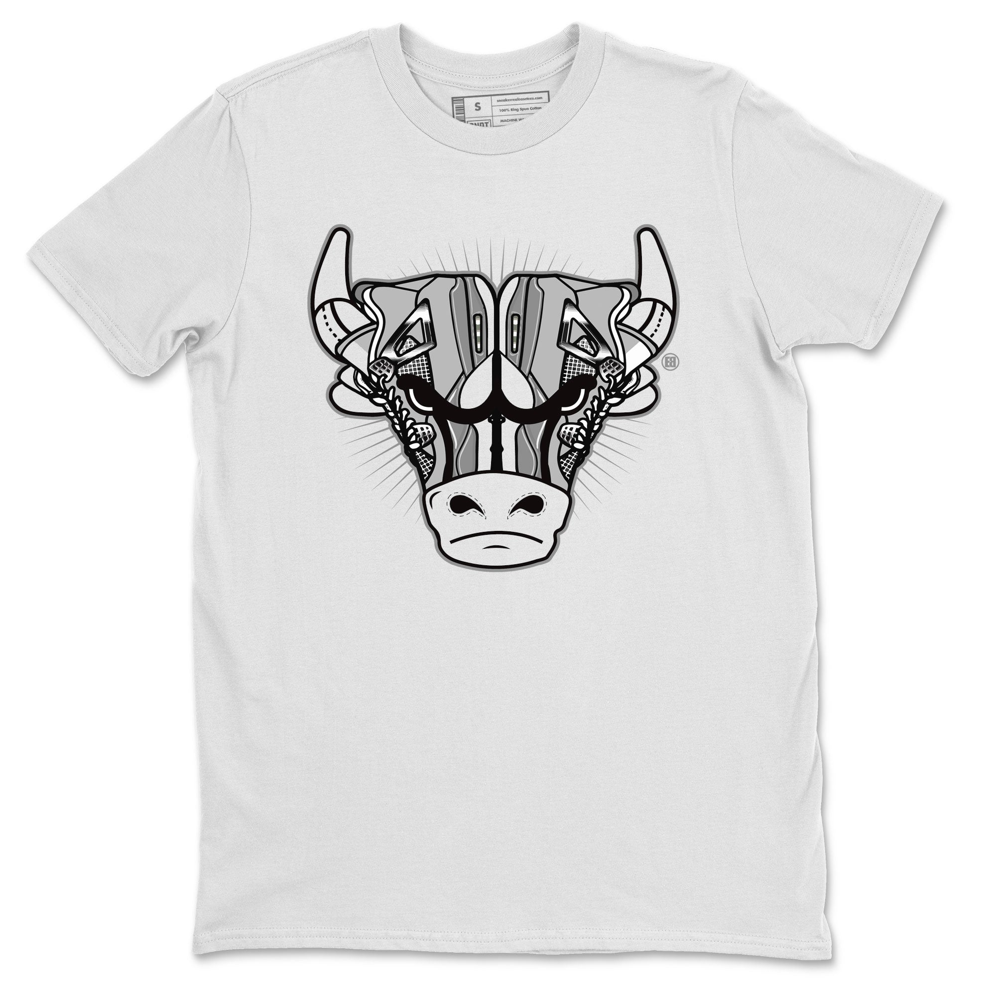 Air Jordan 4 Retro Frozen Moments shirt to match jordans Sneaker Bull Head Streetwear Sneaker Shirt Air Jordan 4 Frozen Moments Drip Gear Zone Sneaker Matching Clothing Unisex White 2 T-Shirt