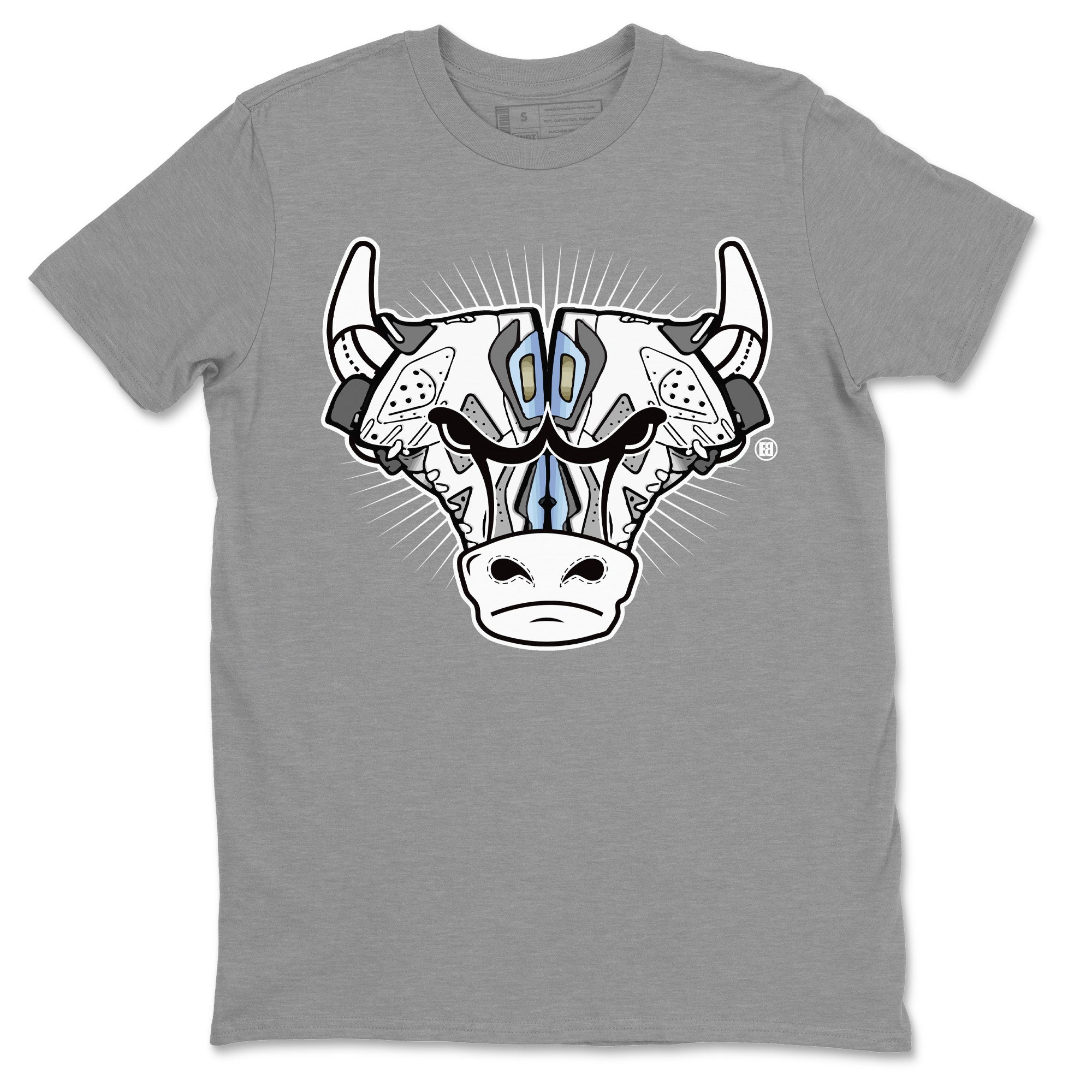Jordan 6 Cool Grey Shirt To Match Jordans Sneaker Bull Head Sneaker Tees Jordan 6 Cool Grey Drip Gear Zone Sneaker Matching Clothing Unisex Shirts