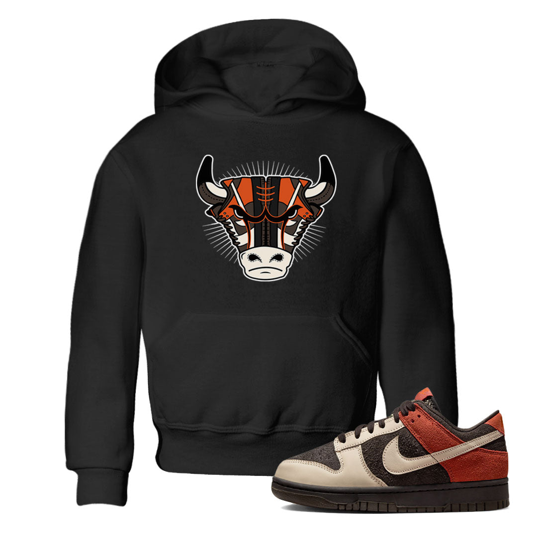 Nike Dunk Low Red Panda shirt to match jordans Sneaker Bull Head sneaker tees Dunk Red Panda Drip Gear Zone Sneaker T-Shirts Youth and Baby Black 1 T-Shirt