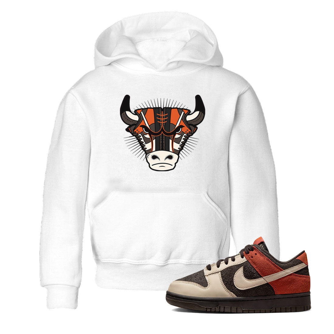 Nike Dunk Low Red Panda shirt to match jordans Sneaker Bull Head sneaker tees Dunk Red Panda Drip Gear Zone Sneaker T-Shirts Youth and Baby White 1 T-Shirt