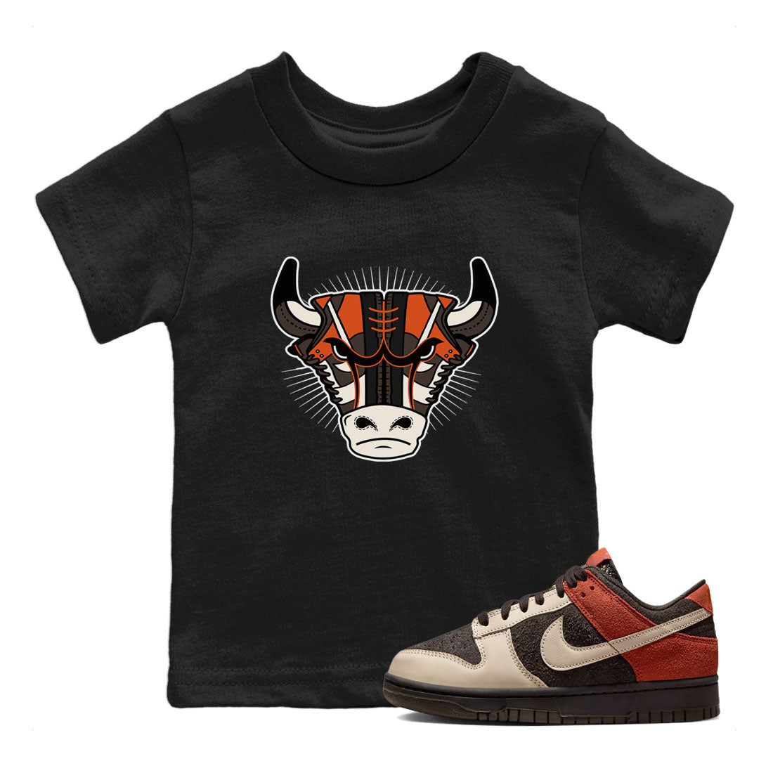 Nike Dunk Low Red Panda shirt to match jordans Sneaker Bull Head sneaker tees Dunk Red Panda Drip Gear Zone Sneaker T-Shirts Youth and Baby Black 1 T-Shirt