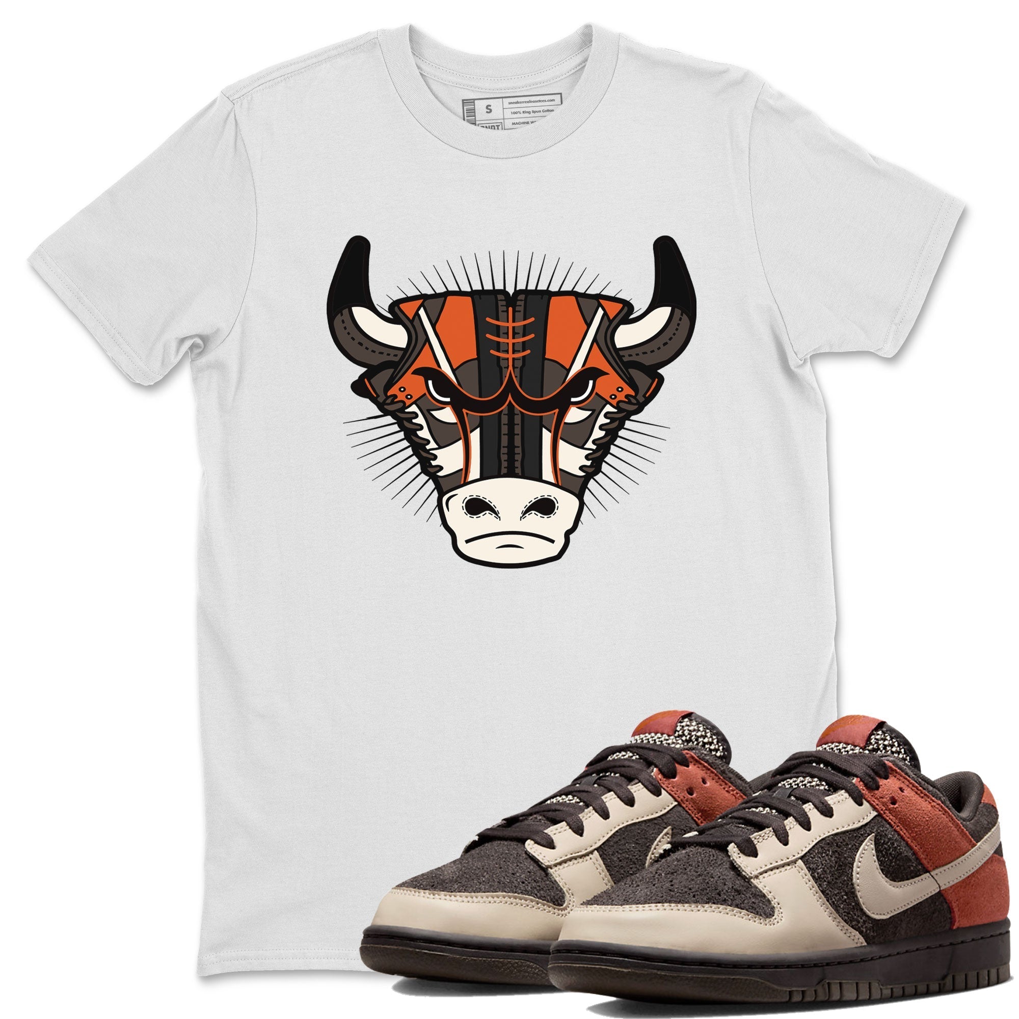 Nike Dunk Low Red Panda shirt to match jordans Sneaker Bull Head sneaker tees Dunk Red Panda Drip Gear Zone Sneaker T-Shirts Crew Neck Casual Fit White 1 T-Shirt