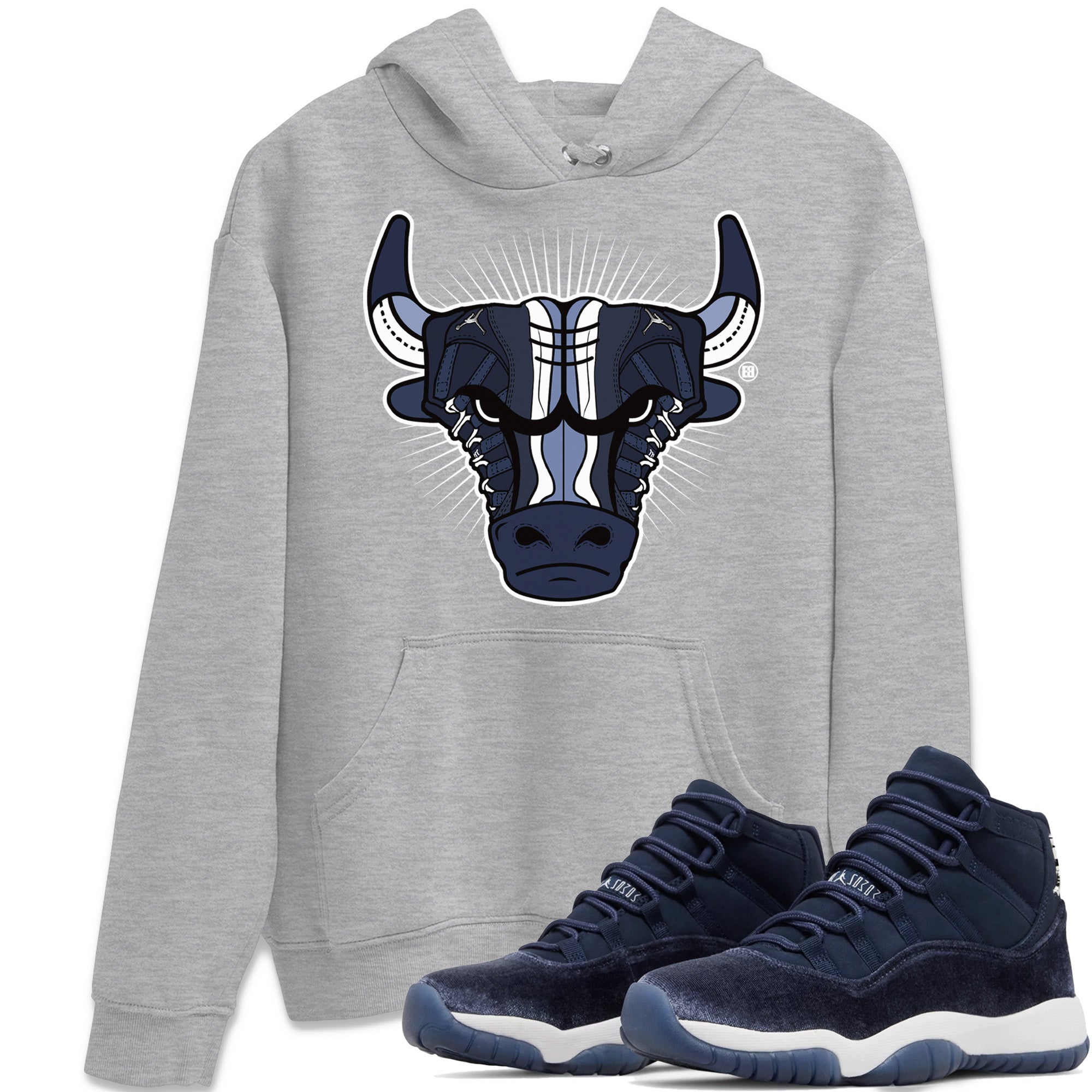 Jordan 11 Midnight Navy Shirt To Match Jordans Sneaker Bull Head Sneaker Tees Jordan 11 Midnight Navy Drip Gear Zone Sneaker Matching Clothing Unisex Shirts