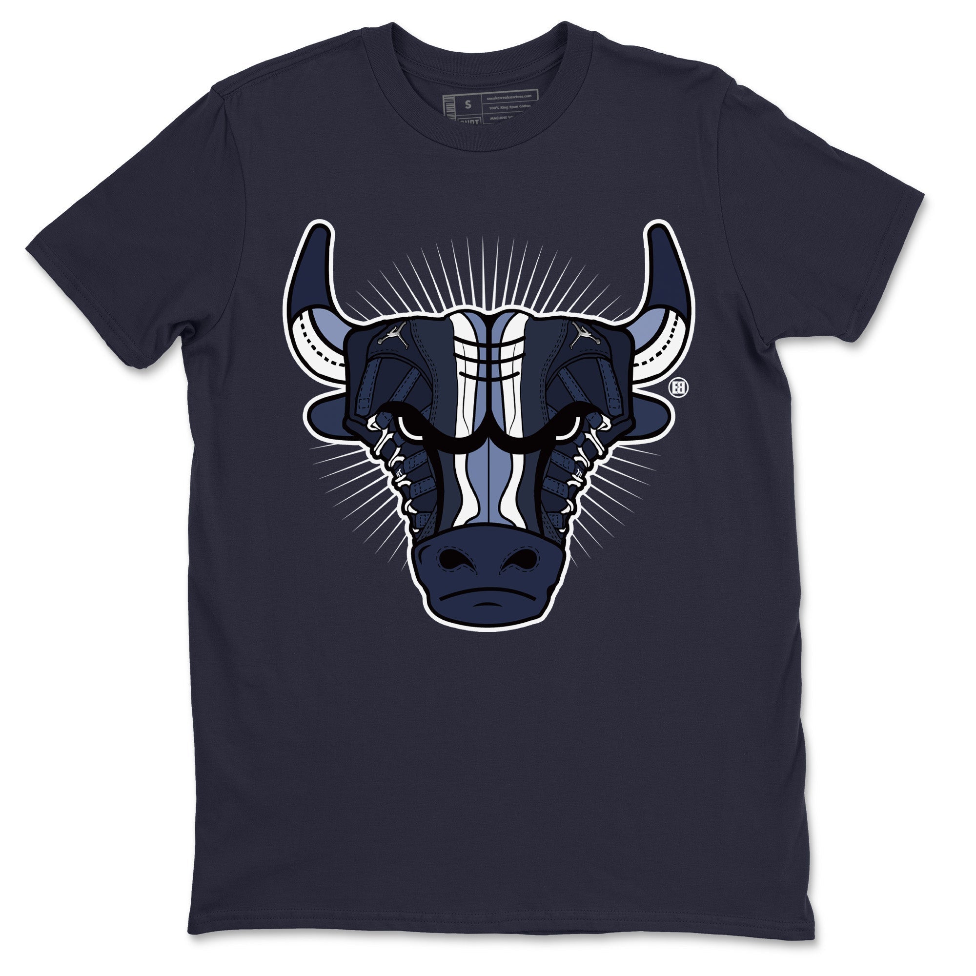 Jordan 11 Midnight Navy Shirt To Match Jordans Sneaker Bull Head Sneaker Tees Jordan 11 Midnight Navy Drip Gear Zone Sneaker Matching Clothing Unisex Shirts