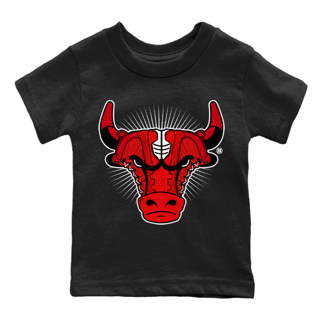 Jordan 9 Chile Red Shirt To Match Jordans Sneaker Bull Head Sneaker Tees Jordan 9 Chile Red Drip Gear Zone Sneaker Matching Clothing Kids Shirts