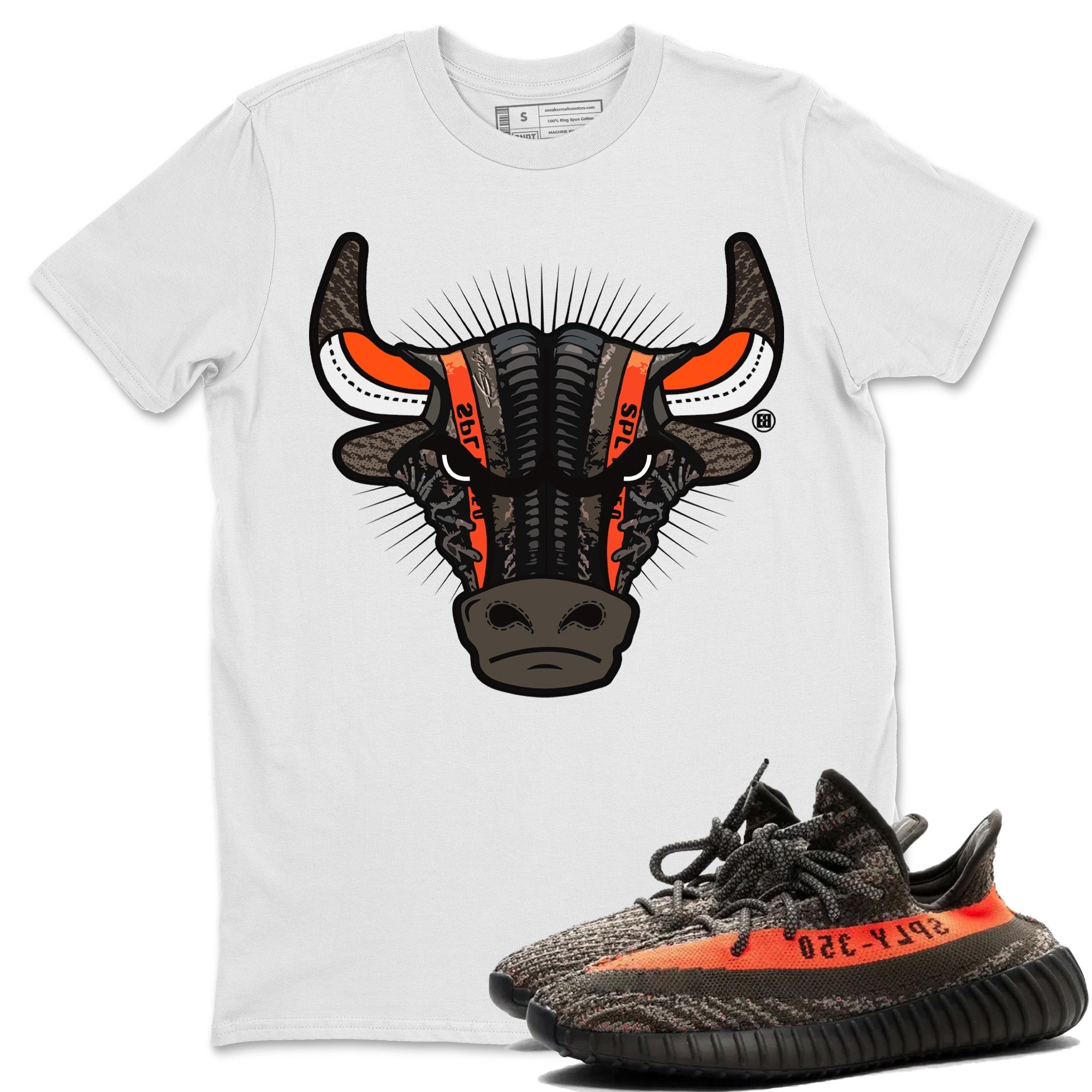 Yeezy 350 Carbon Beluga Shirt To Match Jordans Sneaker Bull Head Sneaker Tees Yeezy 350 Carbon Beluga Drip Gear Zone Sneaker Matching Clothing Unisex Shirts