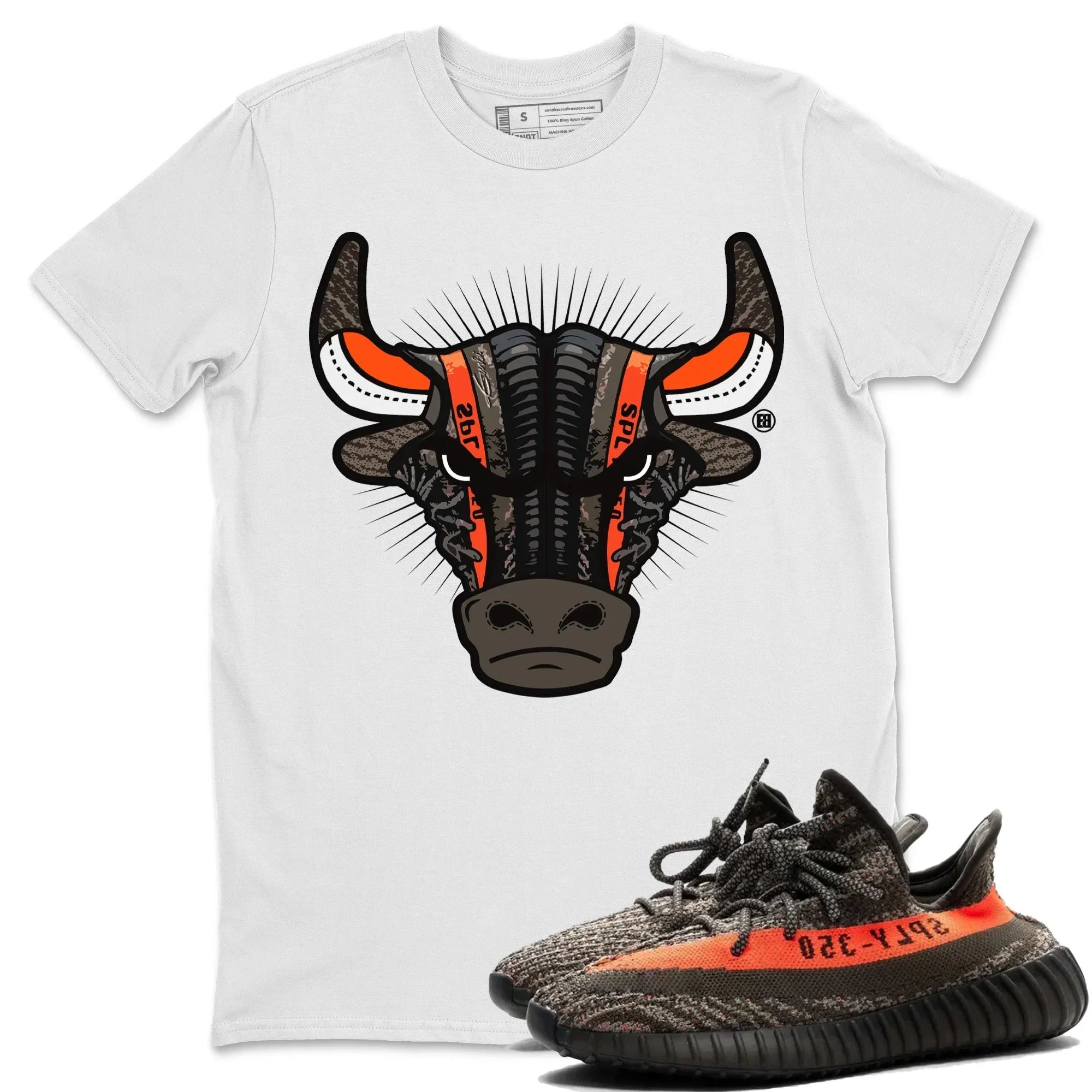 Yeezy 350 Carbon Beluga Shirt To Match Jordans Sneaker Bull Head Sneaker Tees Yeezy 350 Carbon Beluga Drip Gear Zone Sneaker Matching Clothing Unisex Shirts
