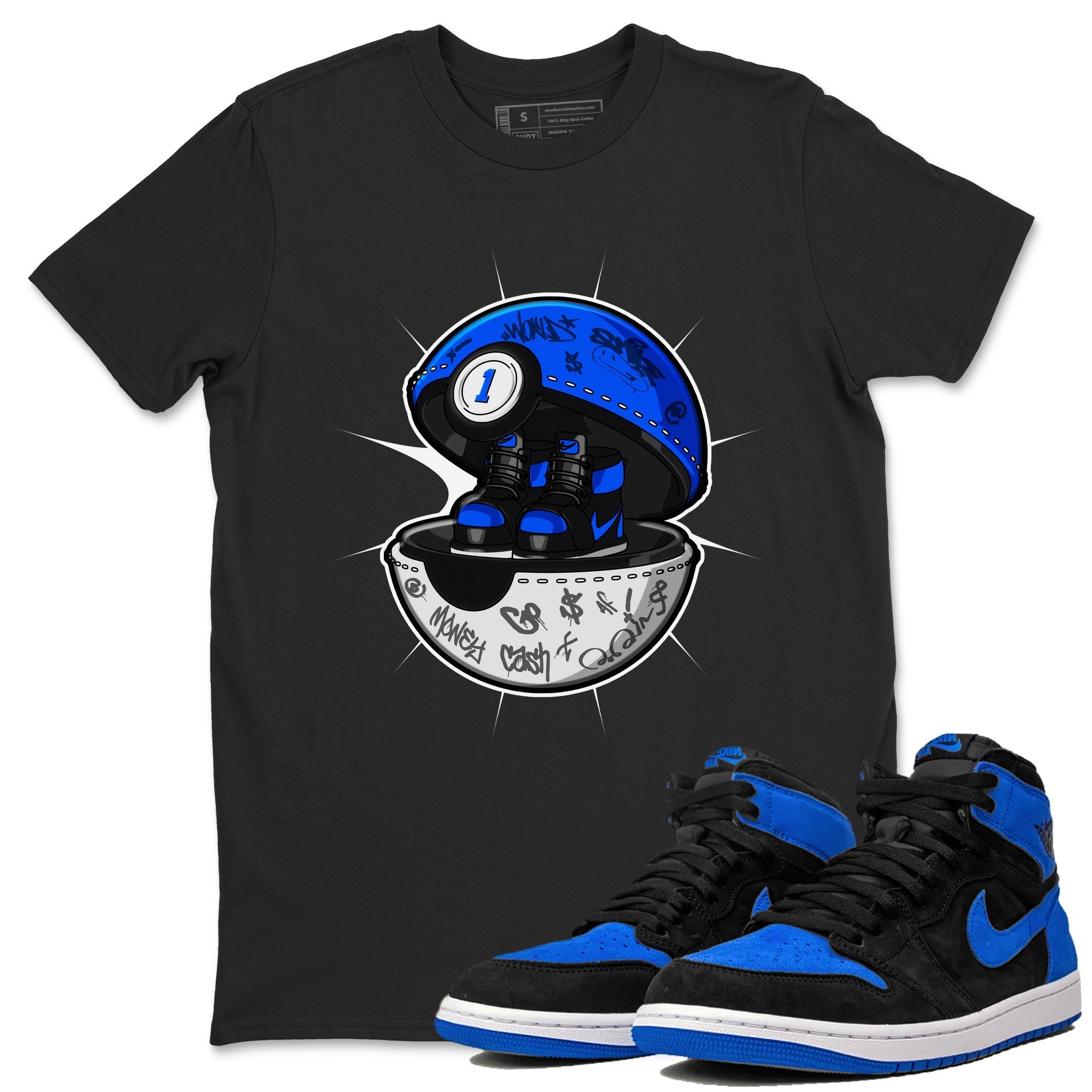 Air Jordan 1 Royal Reimagined shirt to match jordans Sneaker Capsule sneaker tees AJ1 Royal Reimagined Drip Gear Zone Unisex Sneaker Tees and Sneaker Match T-Shirt Black 1 T-Shirt