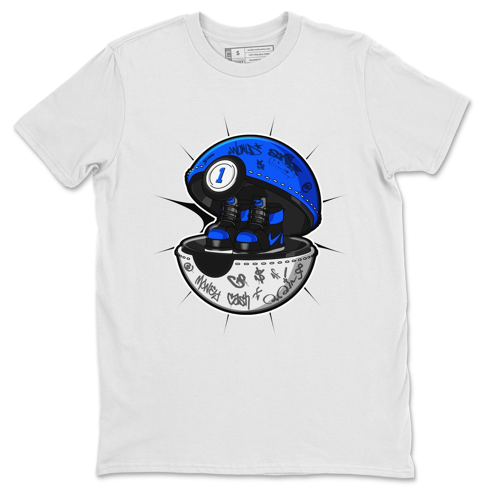 Air Jordan 1 Royal Reimagined shirt to match jordans Sneaker Capsule sneaker tees AJ1 Royal Reimagined Drip Gear Zone Unisex Sneaker Tees and Sneaker Match T-Shirt White 2 T-Shirt