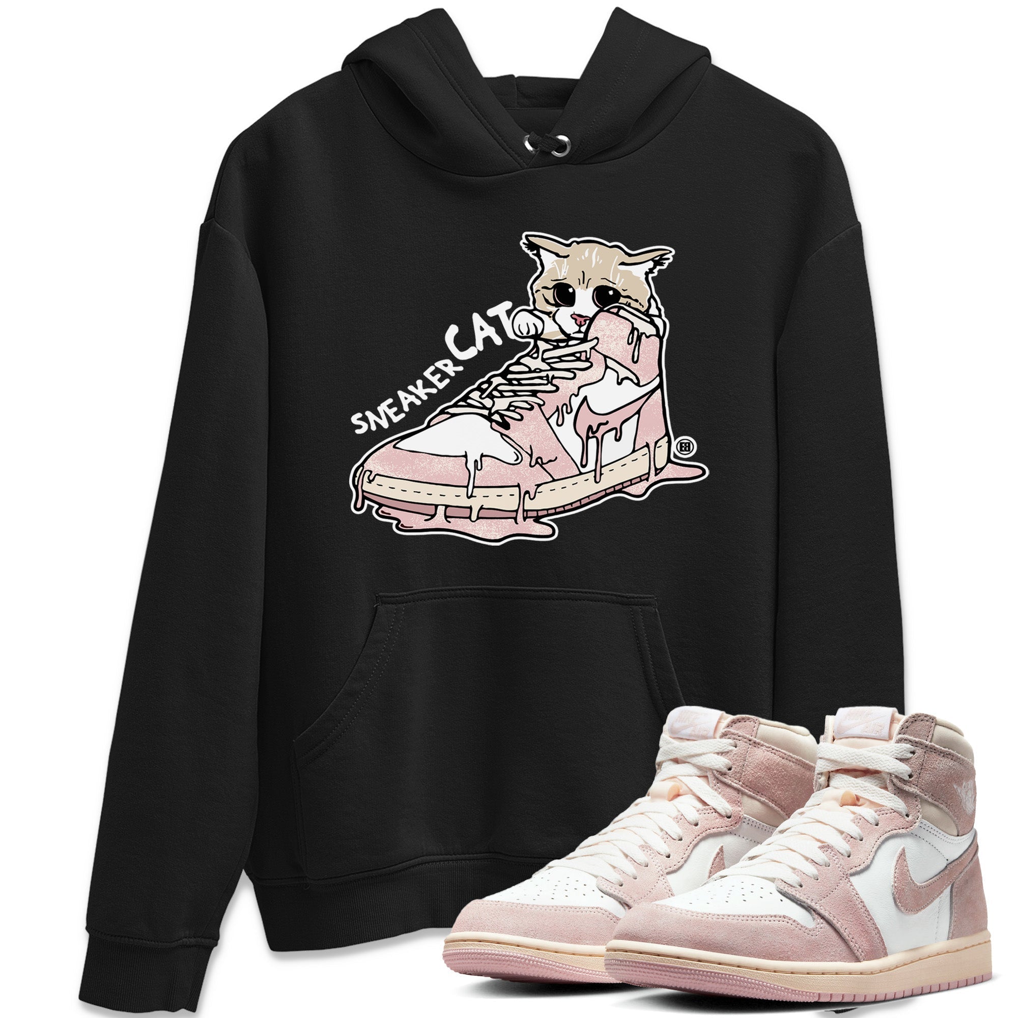 Air Jordan 1 Washed Pink Sneaker Match Tees Sneaker Cat Streetwear Sneaker Shirt Air Jordan 1 High OG WMNS Washed Pink Sneaker Release Tees Unisex Shirts Black 1