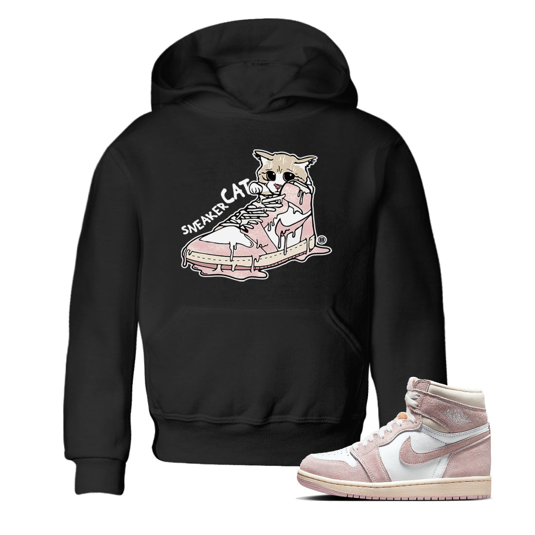 Air Jordan 1 Washed Pink Sneaker Cat Baby and Kids Streetwear Sneaker Shirt Air Jordan 1 High OG WMNS Washed Pink Kids Streetwear Sneaker Shirt Washing and Care Tip