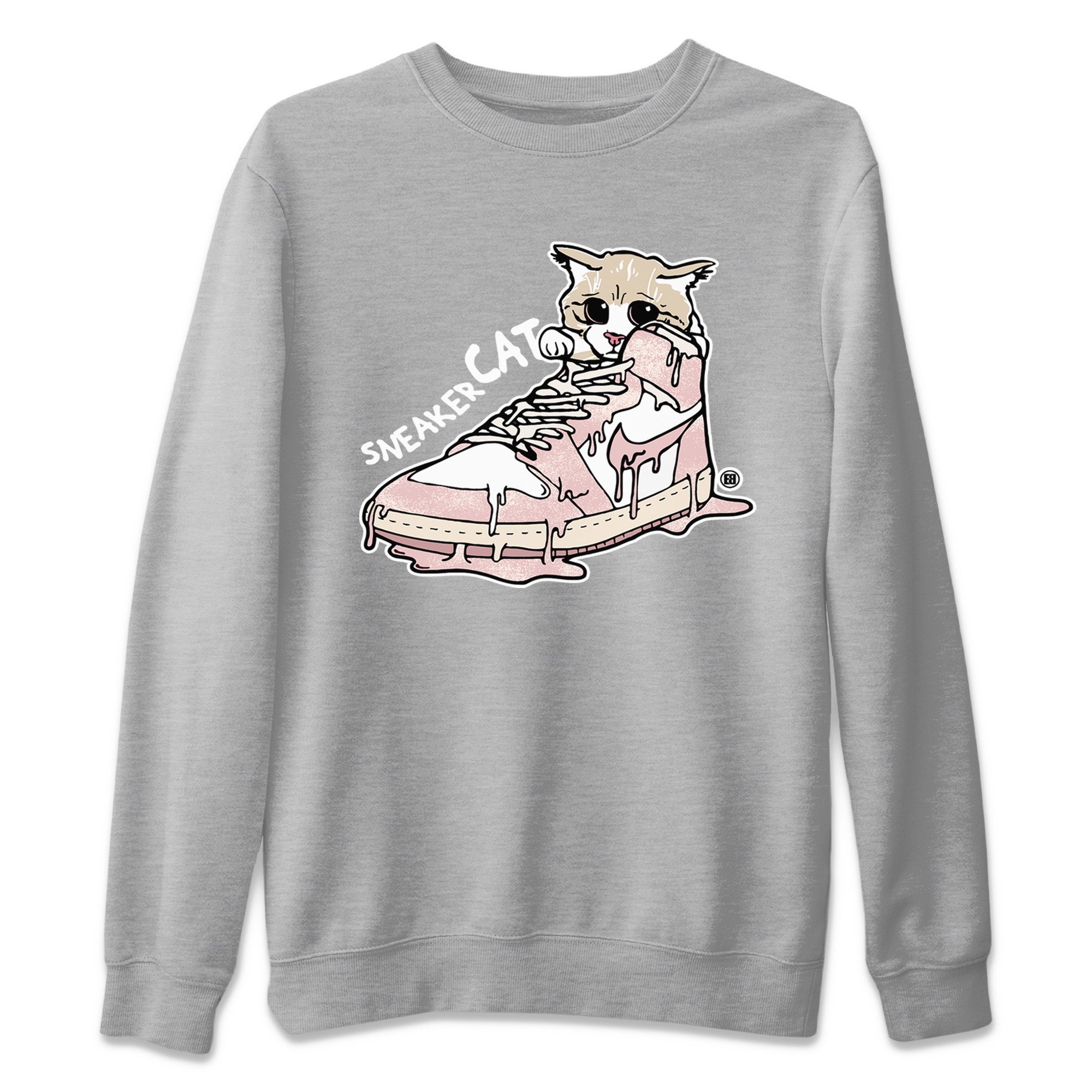 Air Jordan 1 Washed Pink Sneaker Match Tees Sneaker Cat Streetwear Sneaker Shirt Air Jordan 1 High OG WMNS Washed Pink Sneaker Release Tees Unisex Shirts Heather Grey 2