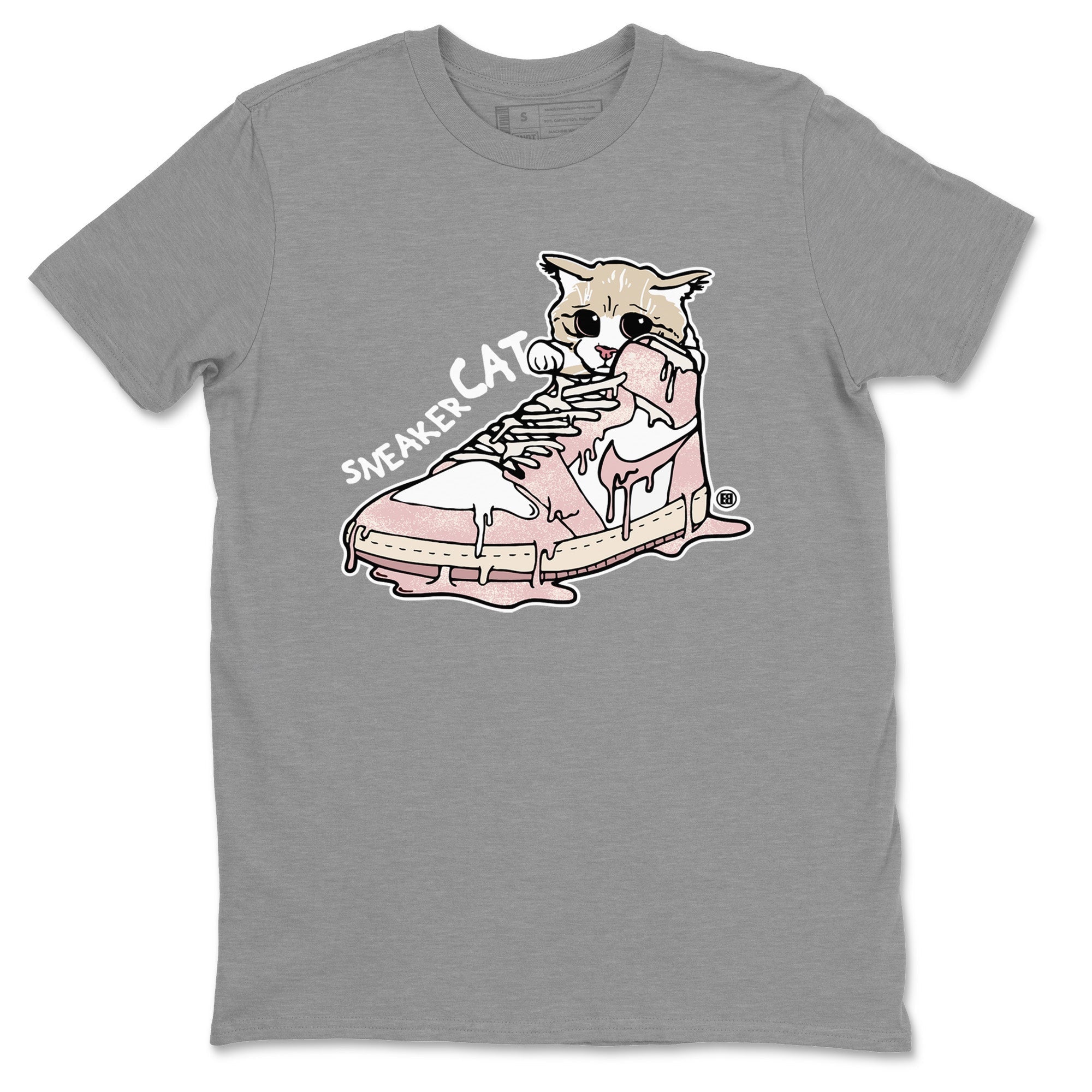 Air Jordan 1 Washed Pink Sneaker Match Tees Sneaker Cat Streetwear Sneaker Shirt Air Jordan 1 High OG WMNS Washed Pink Sneaker Release Tees Unisex Shirts Heather Grey 2