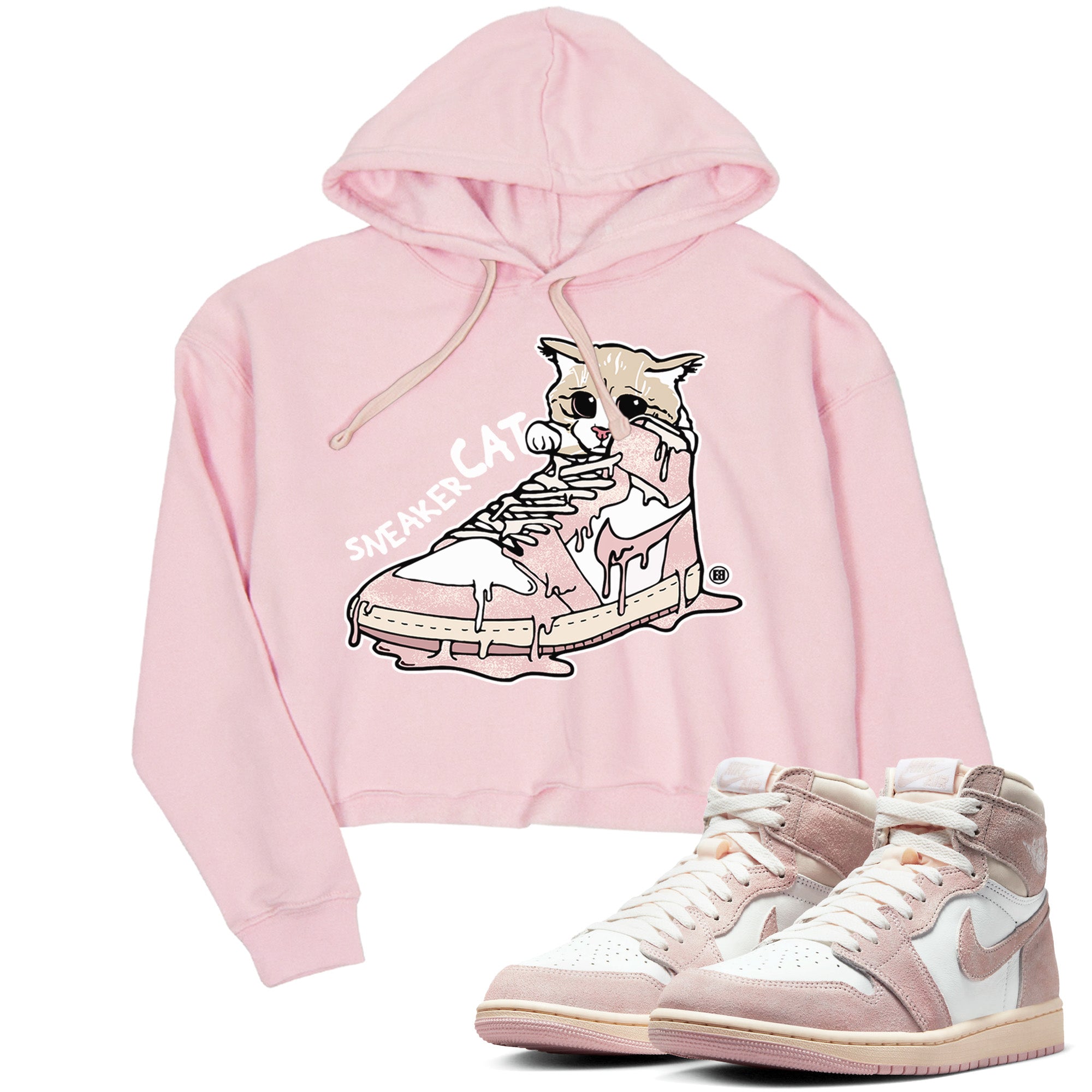 Air Jordan 1 Washed Pink Sneaker Match Tees Sneaker Cat Streetwear Sneaker Shirt Air Jordan 1 High OG WMNS Washed Pink Sneaker Release Tees Women's Shirts Pink 1