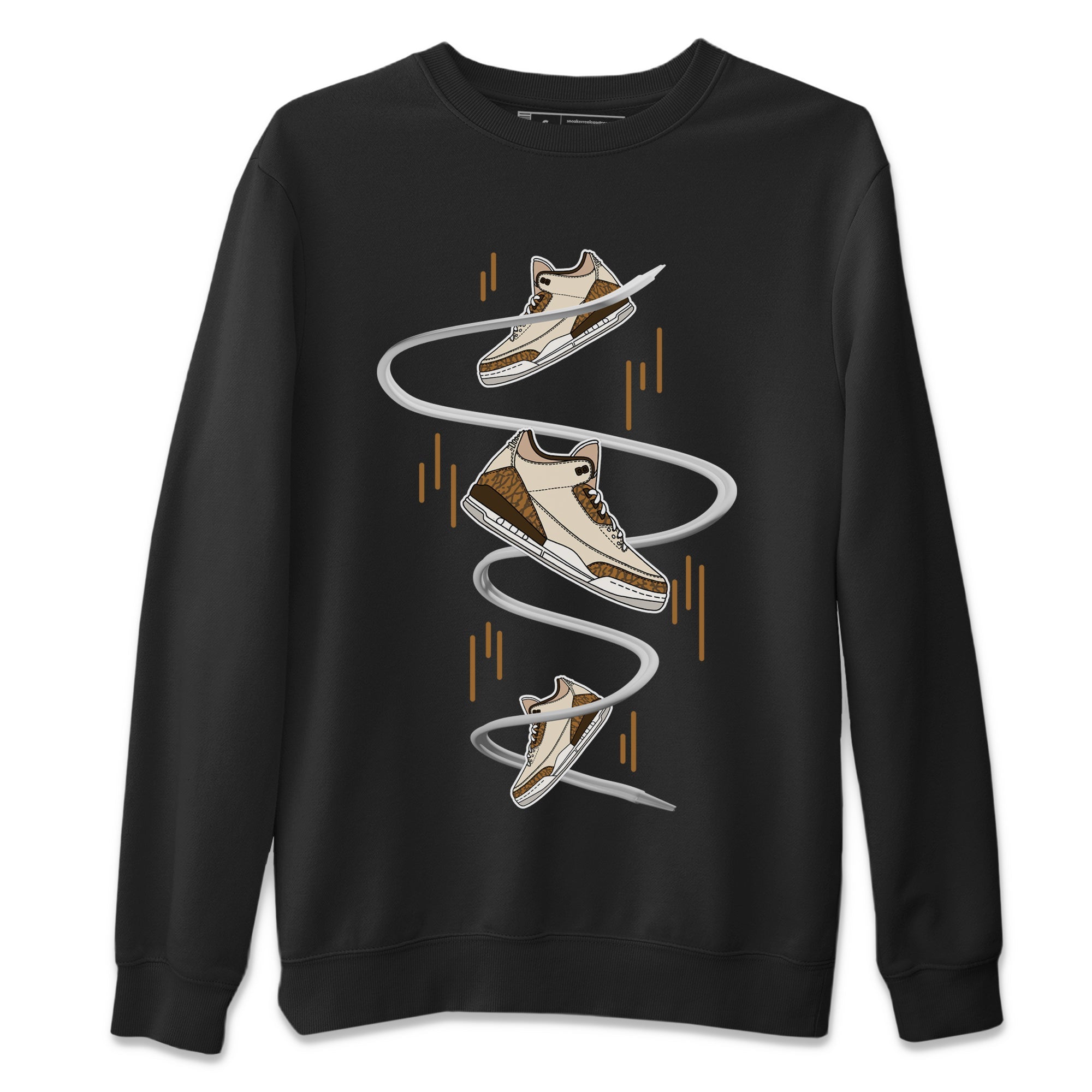 Air Jordan 3 Palomino Sneaker Match Tees Sneaker Drop Sneaker Tees AJ3 Palomino Sneaker Release Tees Unisex Shirts Black 2