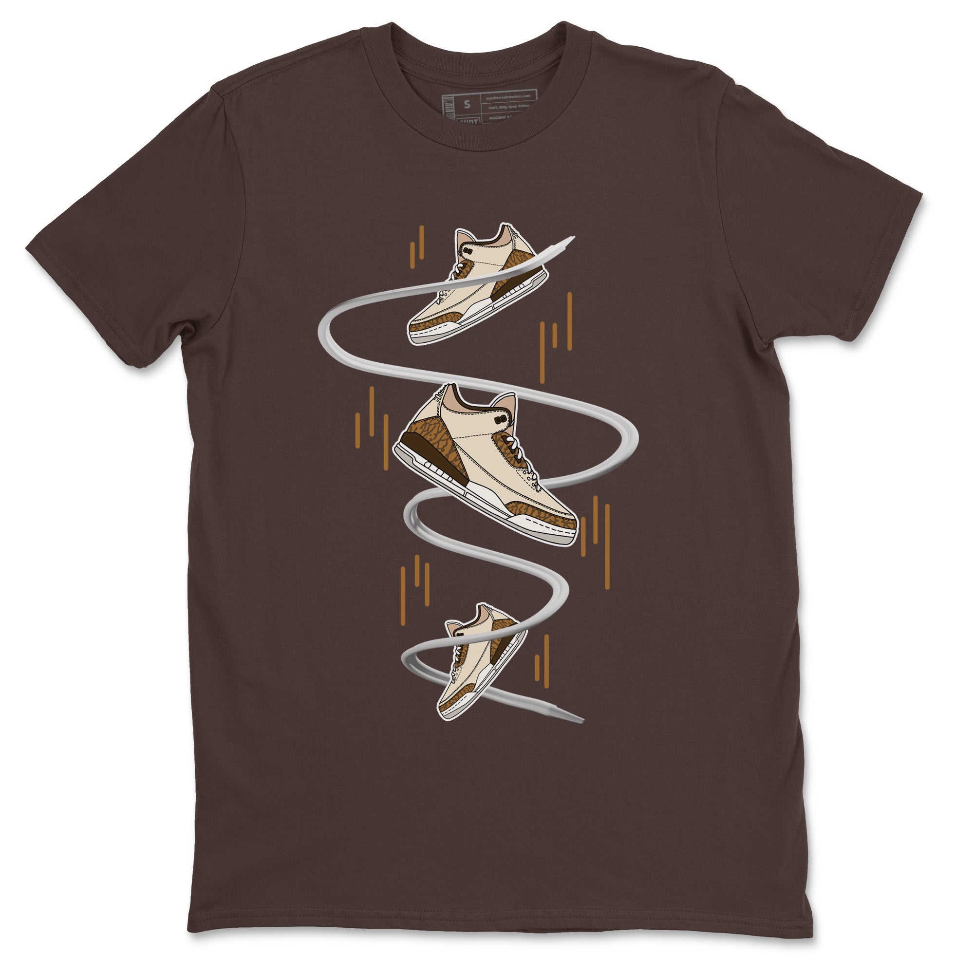 Air Jordan 3 Palomino Sneaker Match Tees Sneaker Drop Sneaker Tees AJ3 Palomino Sneaker Release Tees Unisex Shirts Dark Chocolate 2