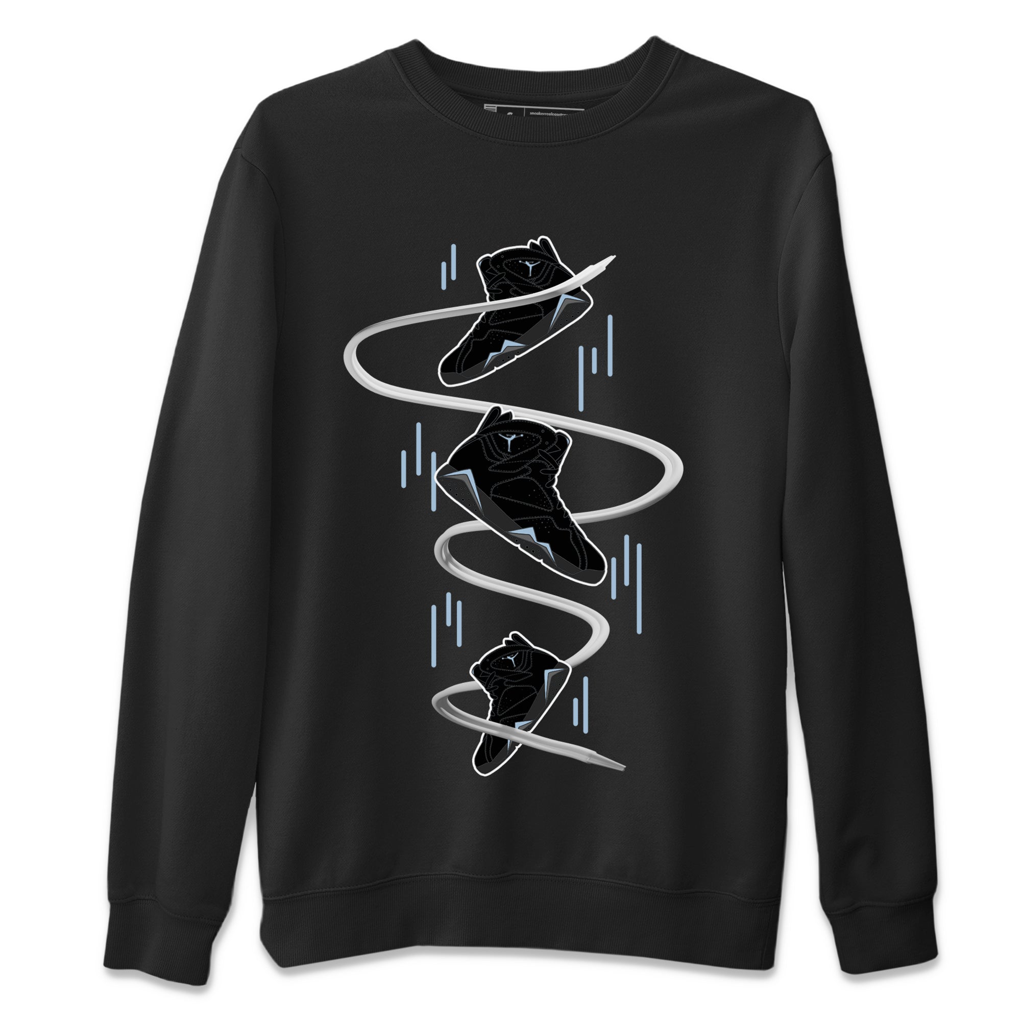 Air Jordan 7 Chambray Sneaker Match Tees Sneaker Drop Sneaker Tees AJ7 Chambray Sneaker Release Tees Unisex Shirts Black 2