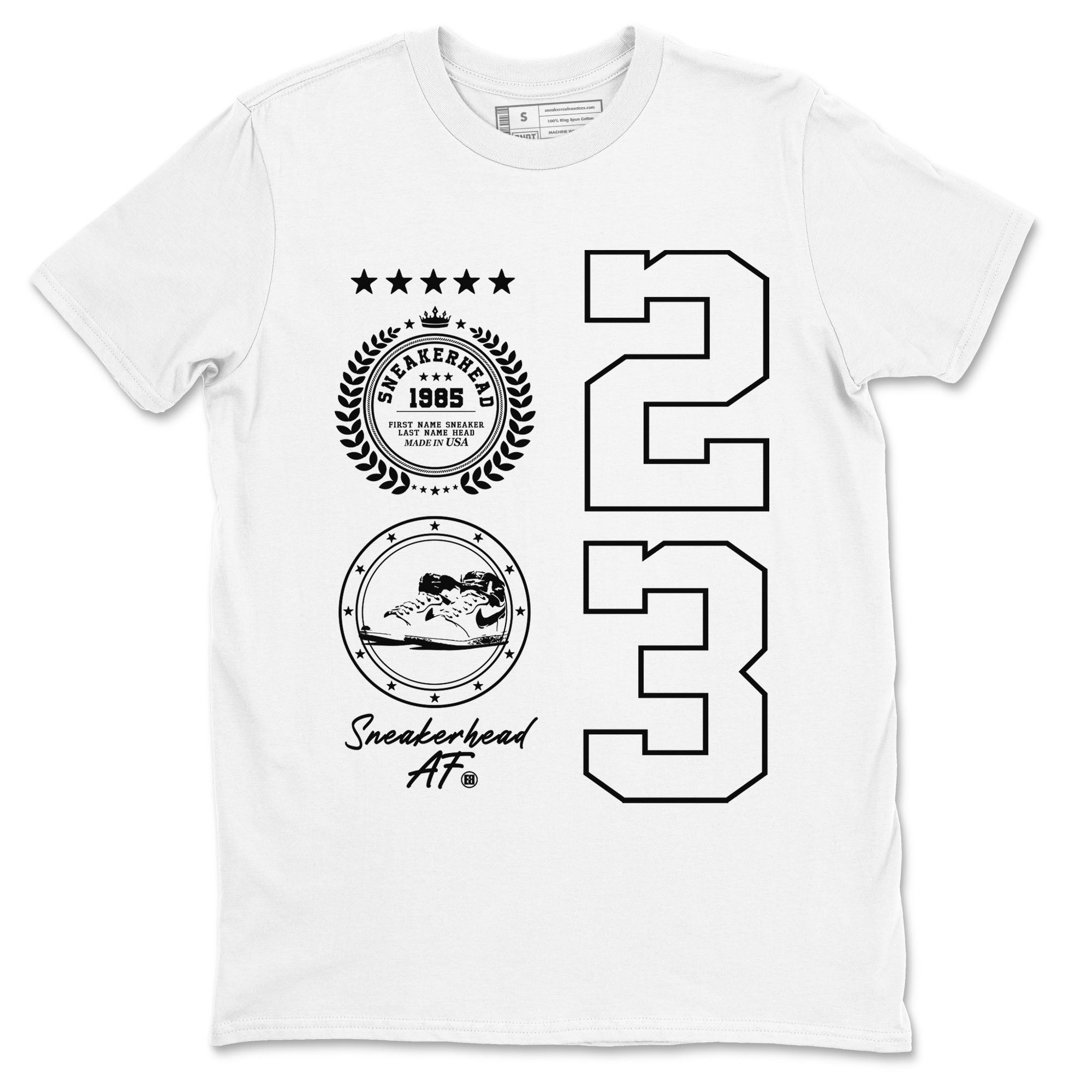 Air Jordan 1 High OG Black White shirt to match jordans streetwear brand Sneaker Emblem sneaker tees 1s Black White Drip Gear Zone unisex cotton White 2 crew neck shirt