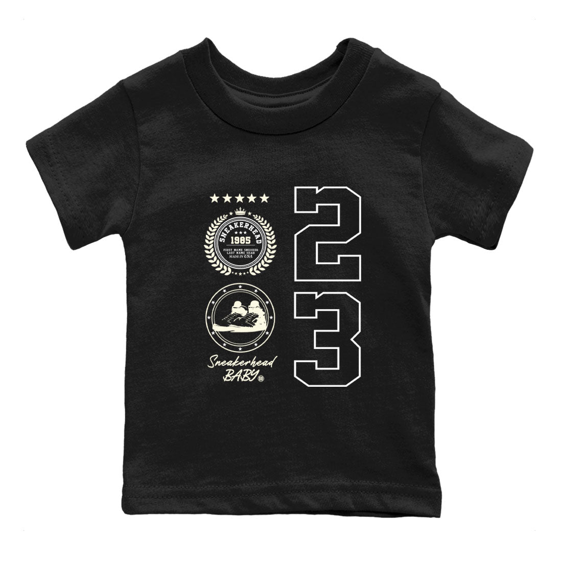 Air Jordan 5 Sail shirt to match jordans streetwear brand Sneaker Emblem sneaker tees Air Jordan 5 Sail Drip Gear Zone baby toddler Black 2 cotton Shirt
