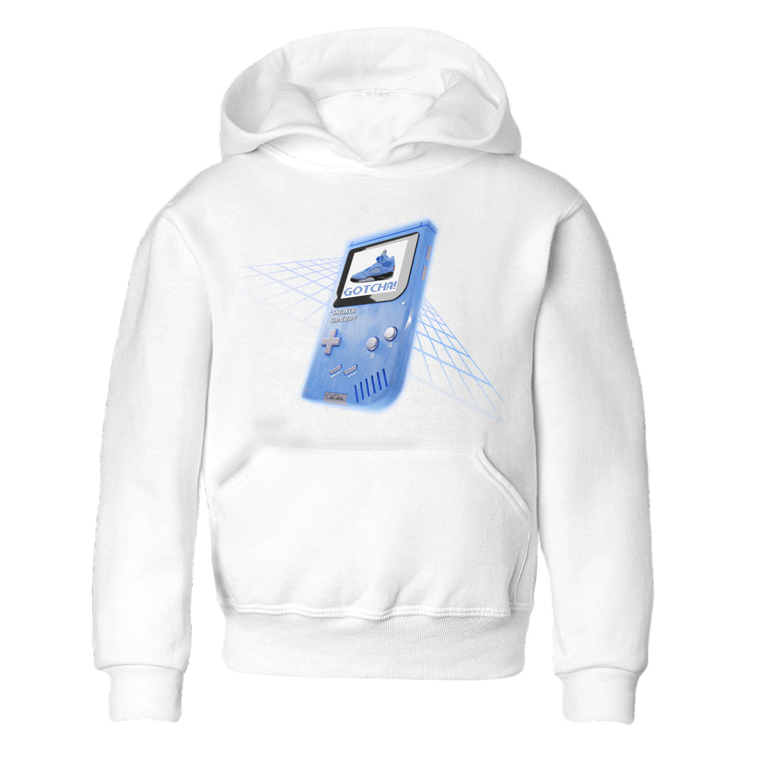 Air Jordan 5 UNC Sneaker Tees Drip Gear Zone Sneaker Game Boy Sneaker Tees AJ5 UNC Shirt Kids Shirts White 2