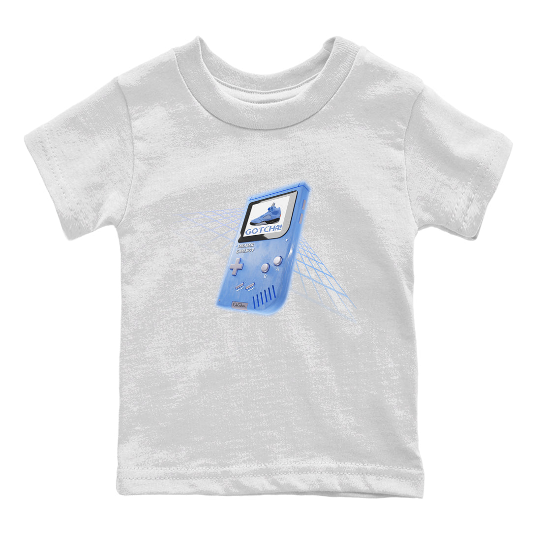Air Jordan 5 UNC Sneaker Tees Drip Gear Zone Sneaker Game Boy Sneaker Tees AJ5 UNC Shirt Kids Shirts White 2