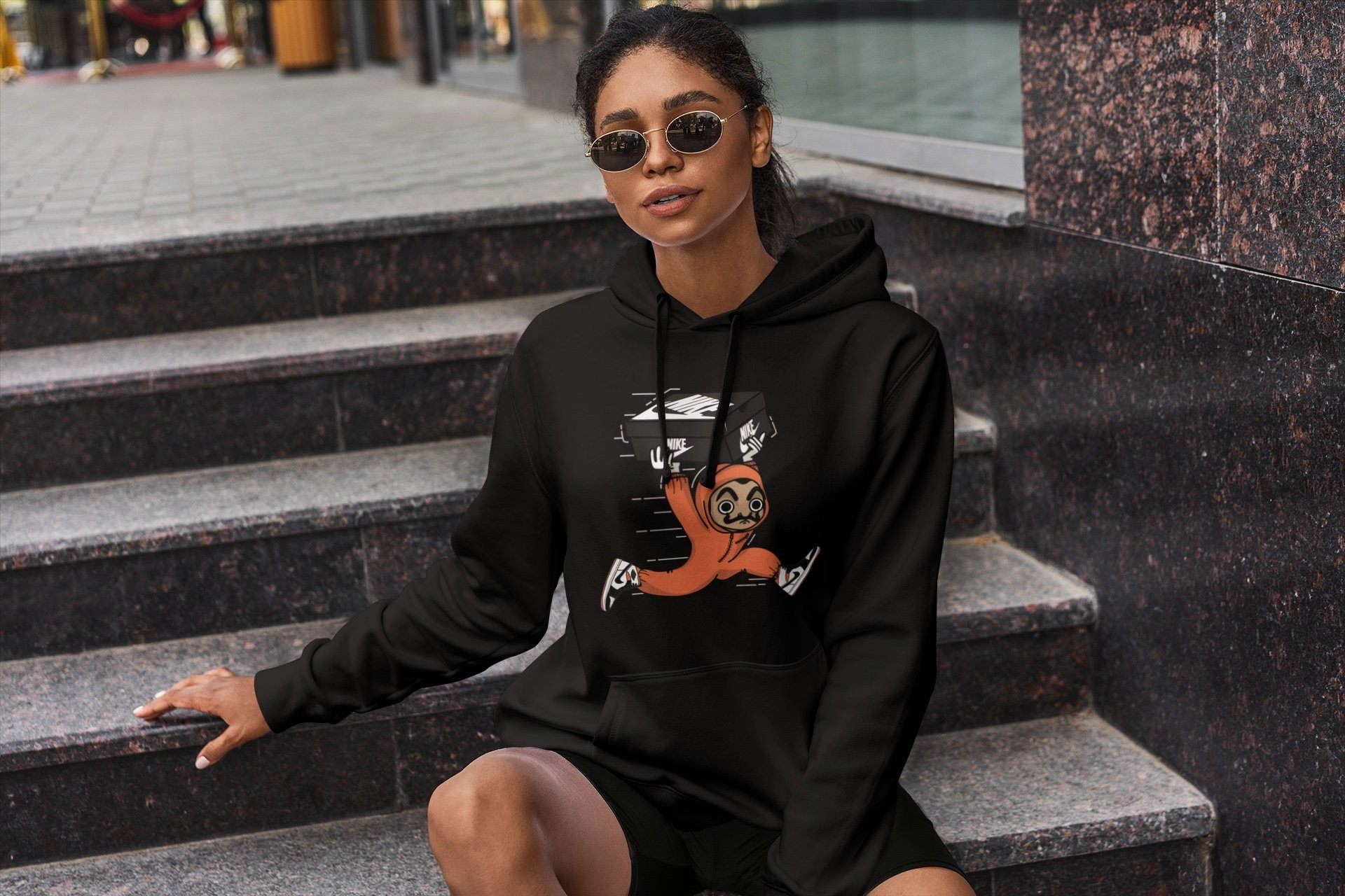 Jordan 1 Electro Orange Sneaker Matching T-Shirt Sneaker Heist Sneaker Tees Jordan 1 Electro Orange Sneaker Release Tees Crew Neck Tees