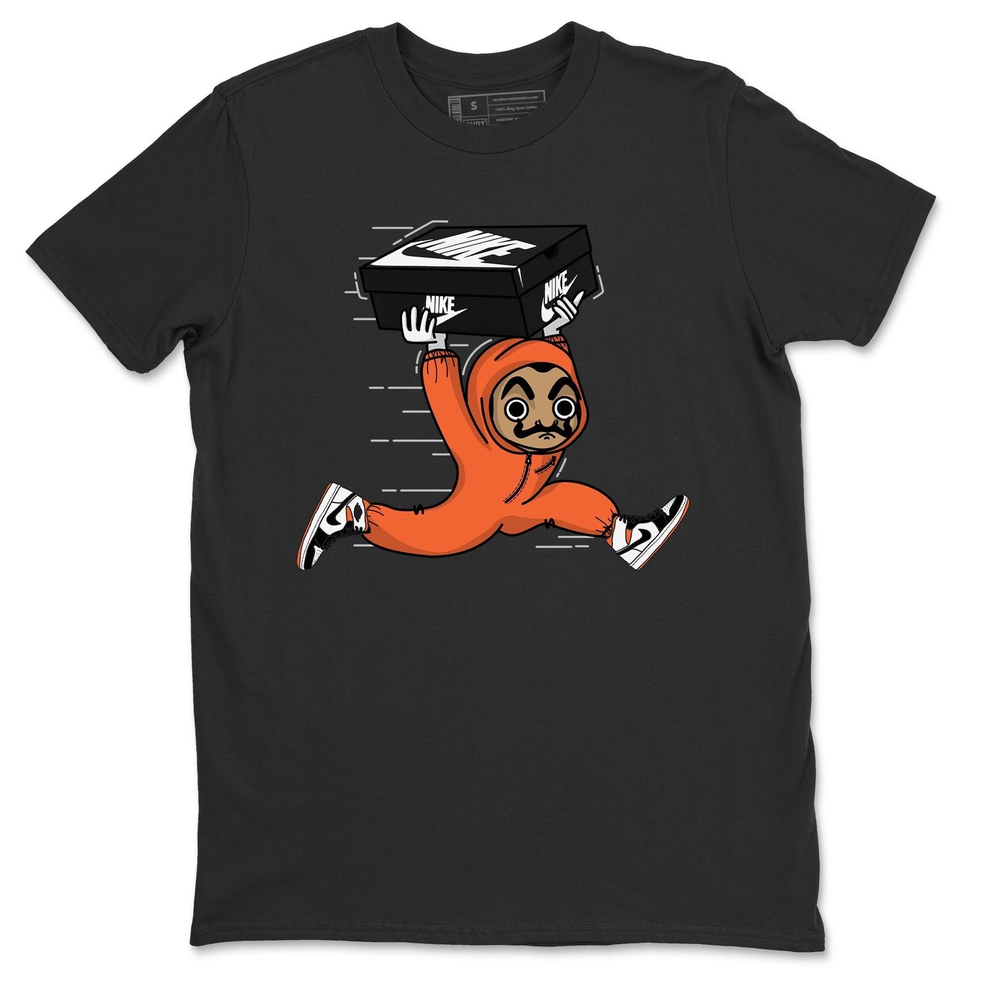 Jordan 1 Electro Orange Sneaker Matching T-Shirt Sneaker Heist Sneaker Tees Jordan 1 Electro Orange Sneaker Release Tees Crew Neck Tees