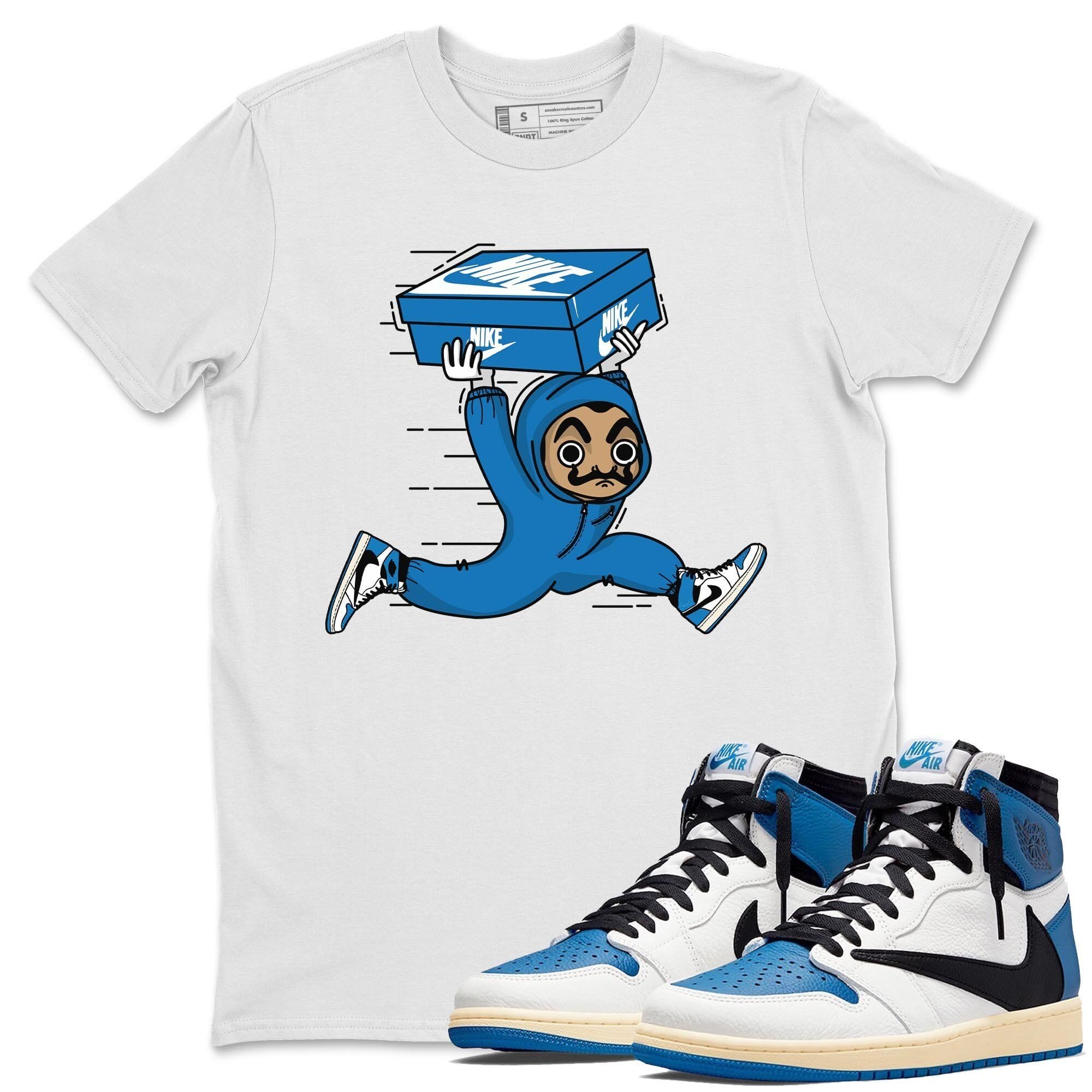 Jordan 1 Travis Scott Fragment Shirt To Match Jordans Sneaker Heist Sneaker Tees Jordan 1 Travis Scott Fragment Drip Gear Zone Sneaker Matching Clothing Unisex Shirts
