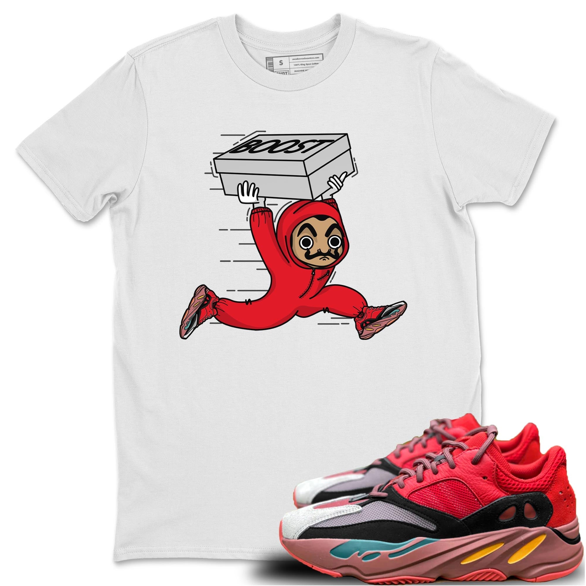 Yeezy 700 Hi-Res Red Shirt To Match Jordans Sneaker Heist Sneaker Tees Yeezy 700 Hi-Res Red Drip Gear Zone Sneaker Matching Clothing Unisex Shirts