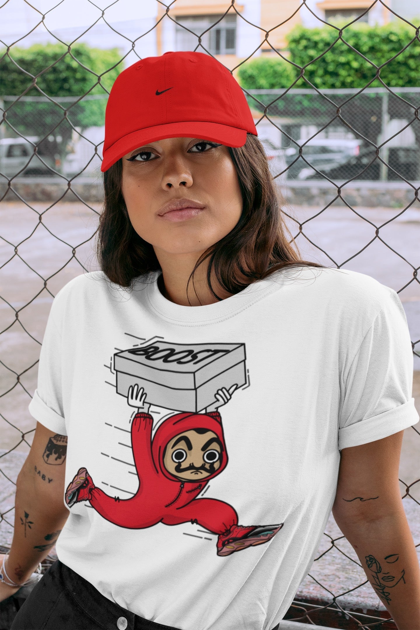 Yeezy 700 Hi-Res Red Shirt To Match Jordans Sneaker Heist Sneaker Tees Yeezy 700 Hi-Res Red Drip Gear Zone Sneaker Matching Clothing Unisex Shirts