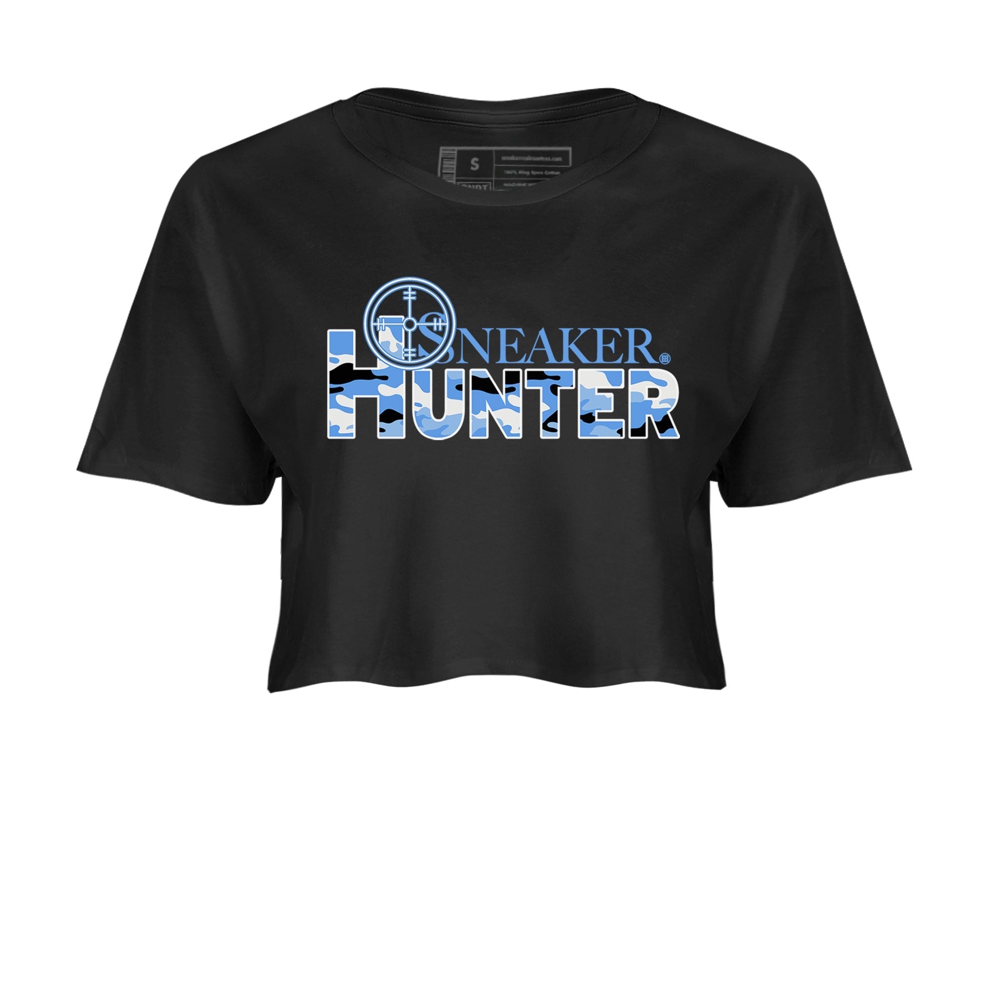 Air Jordan 1 Retro High OG UNC Toe shirt to match jordans Sneaker Hunter Streetwear Sneaker Shirt Air Jordan 1 High OG University Blue Drip Gear Zone Sneaker Matching Clothing Black 2 Crop T-Shirt