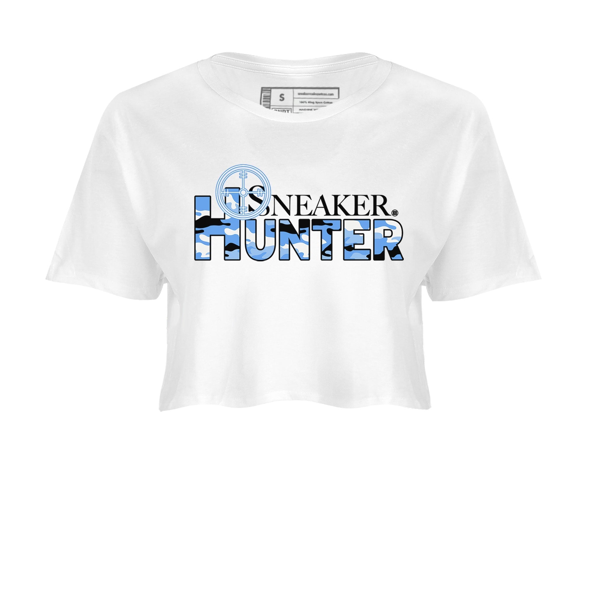 Air Jordan 1 Retro High OG UNC Toe shirt to match jordans Sneaker Hunter Streetwear Sneaker Shirt Air Jordan 1 High OG University Blue Drip Gear Zone Sneaker Matching Clothing White 2 Crop T-Shirt