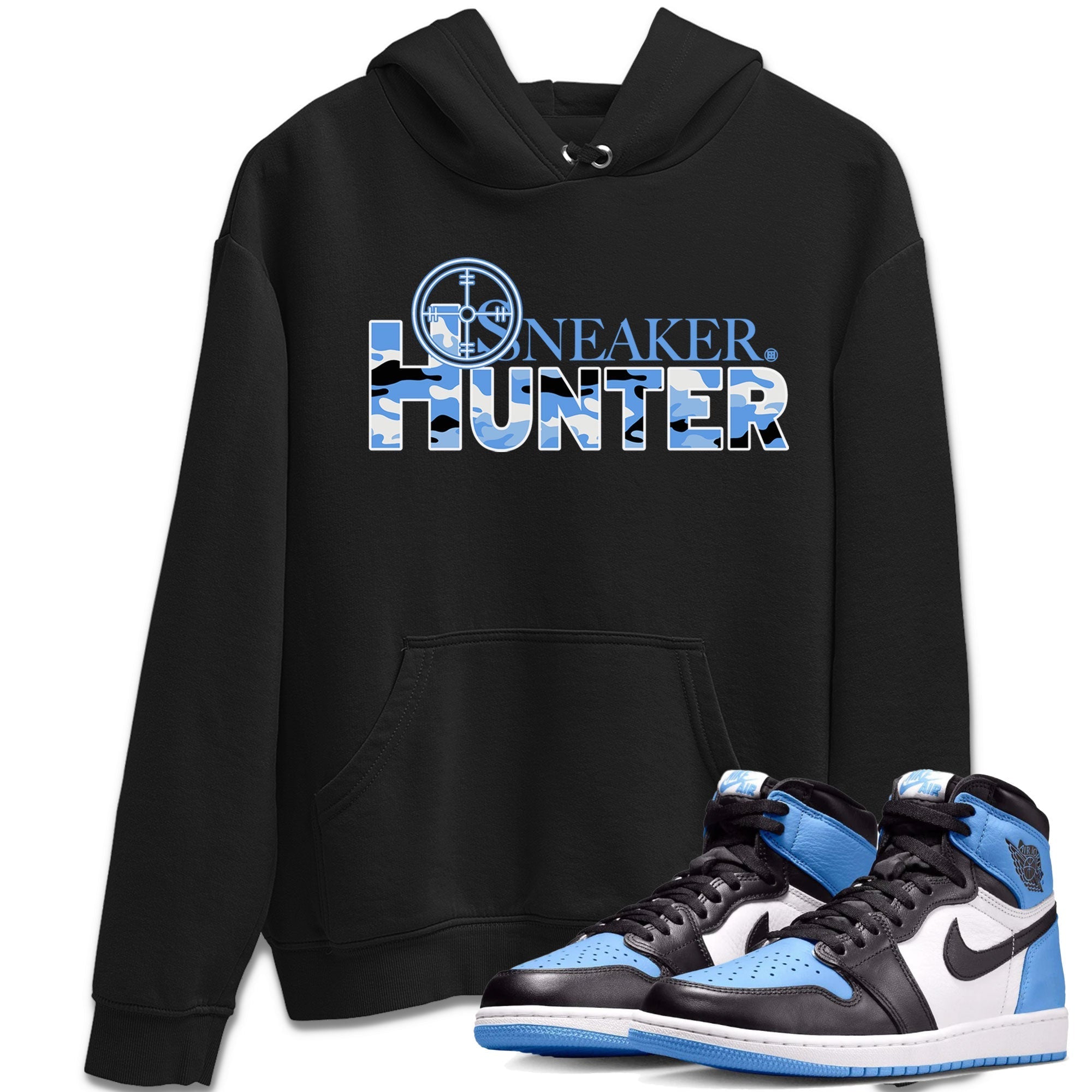 Air Jordan 1 Retro High OG UNC Toe shirt to match jordans Sneaker Hunter Streetwear Sneaker Shirt Air Jordan 1 High OG University Blue Drip Gear Zone Sneaker Matching Clothing Unisex Black 1 T-Shirt
