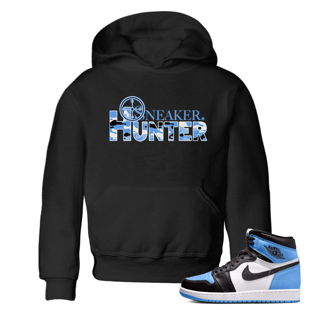 Air Jordan 1 Retro High OG UNC Toe shirt to match jordans Sneaker Hunter Streetwear Sneaker Shirt Air Jordan 1 High OG University Blue Drip Gear Zone Sneaker Matching Clothing Baby Toddler Black 1 T-Shirt