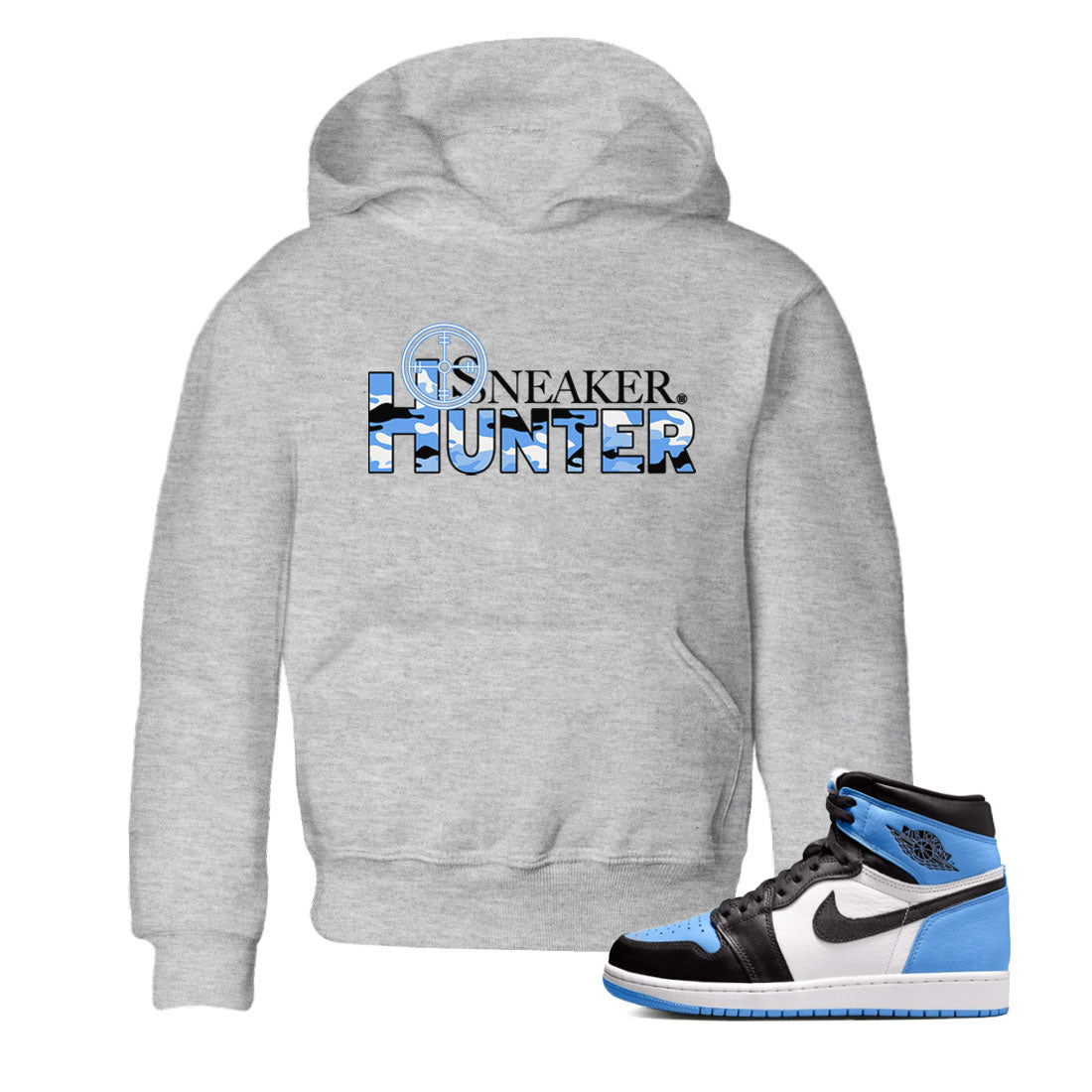 Air Jordan 1 Retro High OG UNC Toe shirt to match jordans Sneaker Hunter Streetwear Sneaker Shirt Air Jordan 1 High OG University Blue Drip Gear Zone Sneaker Matching Clothing Baby Toddler Heather Grey 1 T-Shirt