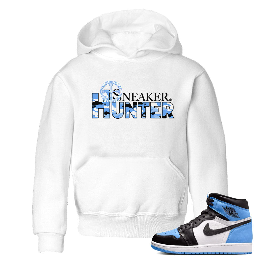 Air Jordan 1 Retro High OG UNC Toe shirt to match jordans Sneaker Hunter Streetwear Sneaker Shirt Air Jordan 1 High OG University Blue Drip Gear Zone Sneaker Matching Clothing Baby Toddler White 1 T-Shirt