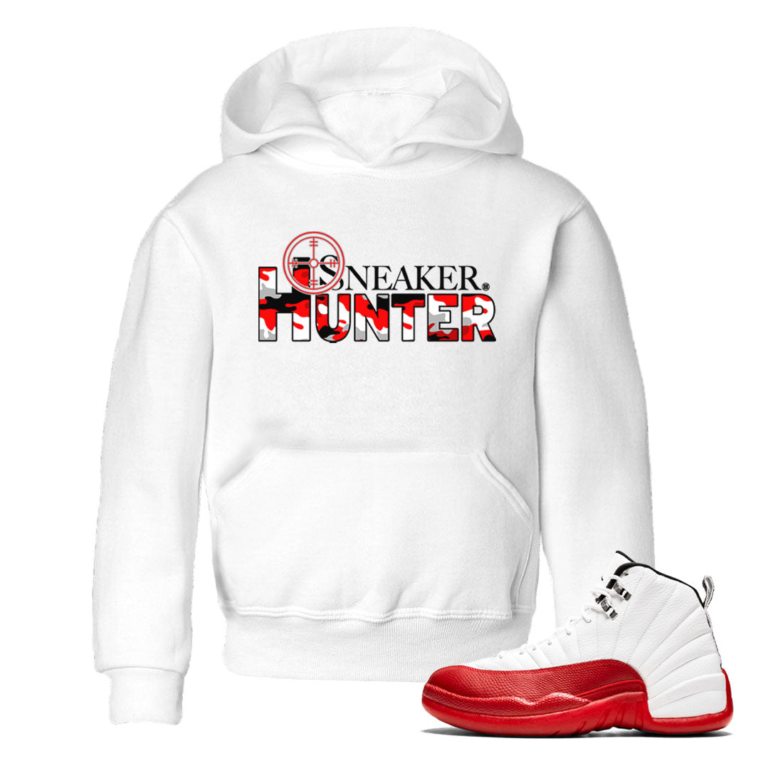 Air Jordan 12 Cherry shirt to match jordans Sneaker Hunter Streetwear Sneaker Shirt Air Jordan 12 Retro Cherry Drip Gear Zone Sneaker Matching Clothing Baby Toddler White 1 T-Shirt