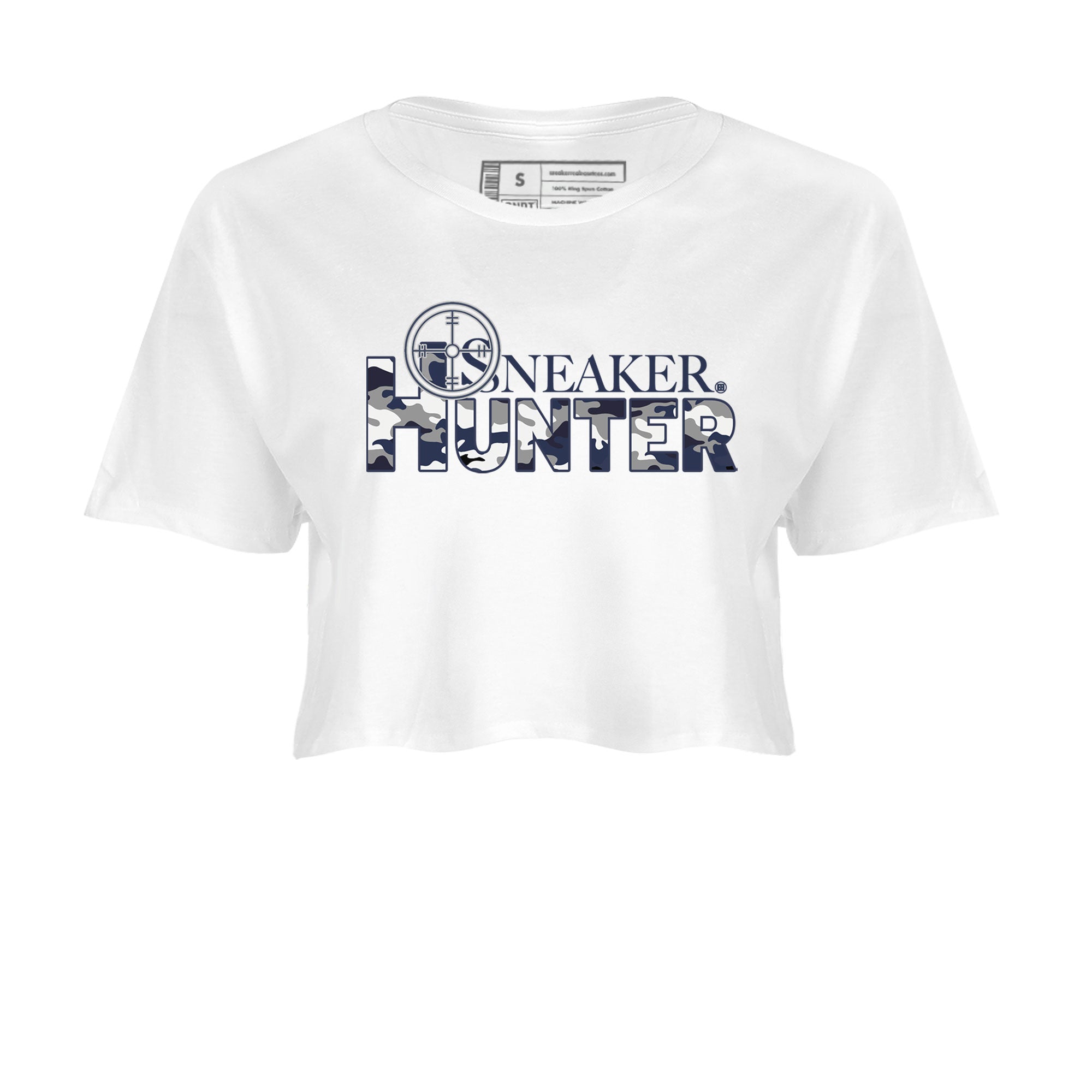 Air Jordan 5 Retro Georgetown shirt to match jordans Sneaker Hunter Streetwear Sneaker Shirt Air Jordan 5 Georgetown Drip Gear Zone Sneaker Matching Clothing White 2 Crop T-Shirt