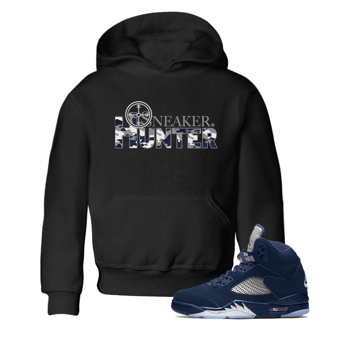 Air Jordan 5 Retro Georgetown shirt to match jordans Sneaker Hunter Streetwear Sneaker Shirt Air Jordan 5 Georgetown Drip Gear Zone Sneaker Matching Clothing Baby Toddler Black 1 T-Shirt