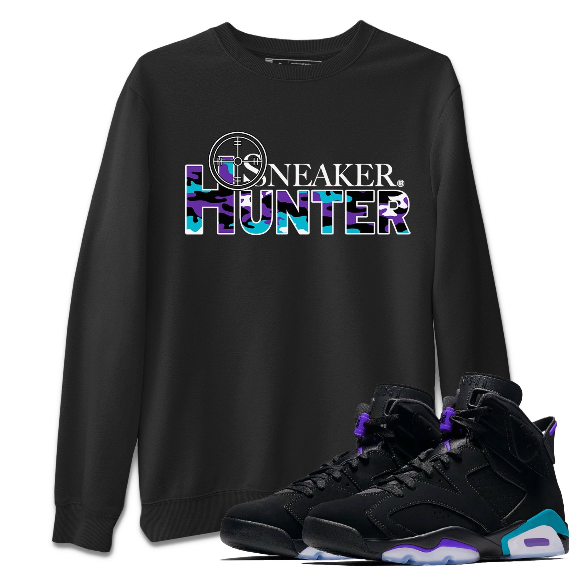 6s Aqua shirt to match jordans Sneaker Hunter Streetwear Sneaker Shirt Air Jordan 6 Aqua Drip Gear Zone Sneaker Matching Clothing Unisex Black 1 T-Shirt