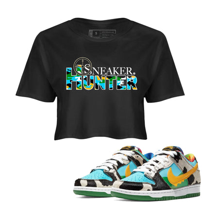 Dunk Chunky Dunky shirt to match jordans Sneaker Hunter Streetwear Sneaker Shirt Dunk Low Ben & Jerry's Chunky Dunky Drip Gear Zone Sneaker Matching Clothing Black 1 Crop T-Shirt
