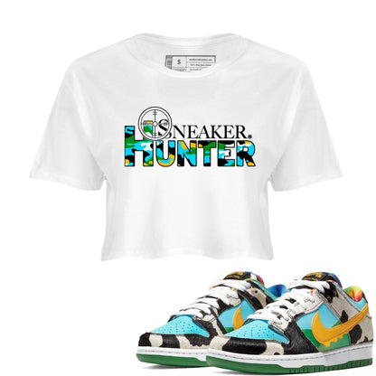 Dunk Chunky Dunky shirt to match jordans Sneaker Hunter Streetwear Sneaker Shirt Dunk Low Ben & Jerry's Chunky Dunky Drip Gear Zone Sneaker Matching Clothing White 1 Crop T-Shirt