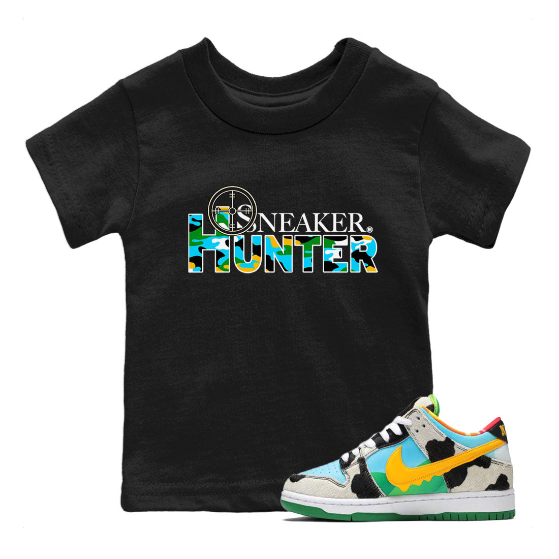Dunk Chunky Dunky shirt to match jordans Sneaker Hunter Streetwear Sneaker Shirt Dunk Low Ben & Jerry's Chunky Dunky Drip Gear Zone Sneaker Matching Clothing Baby Toddler Black 1 T-Shirt