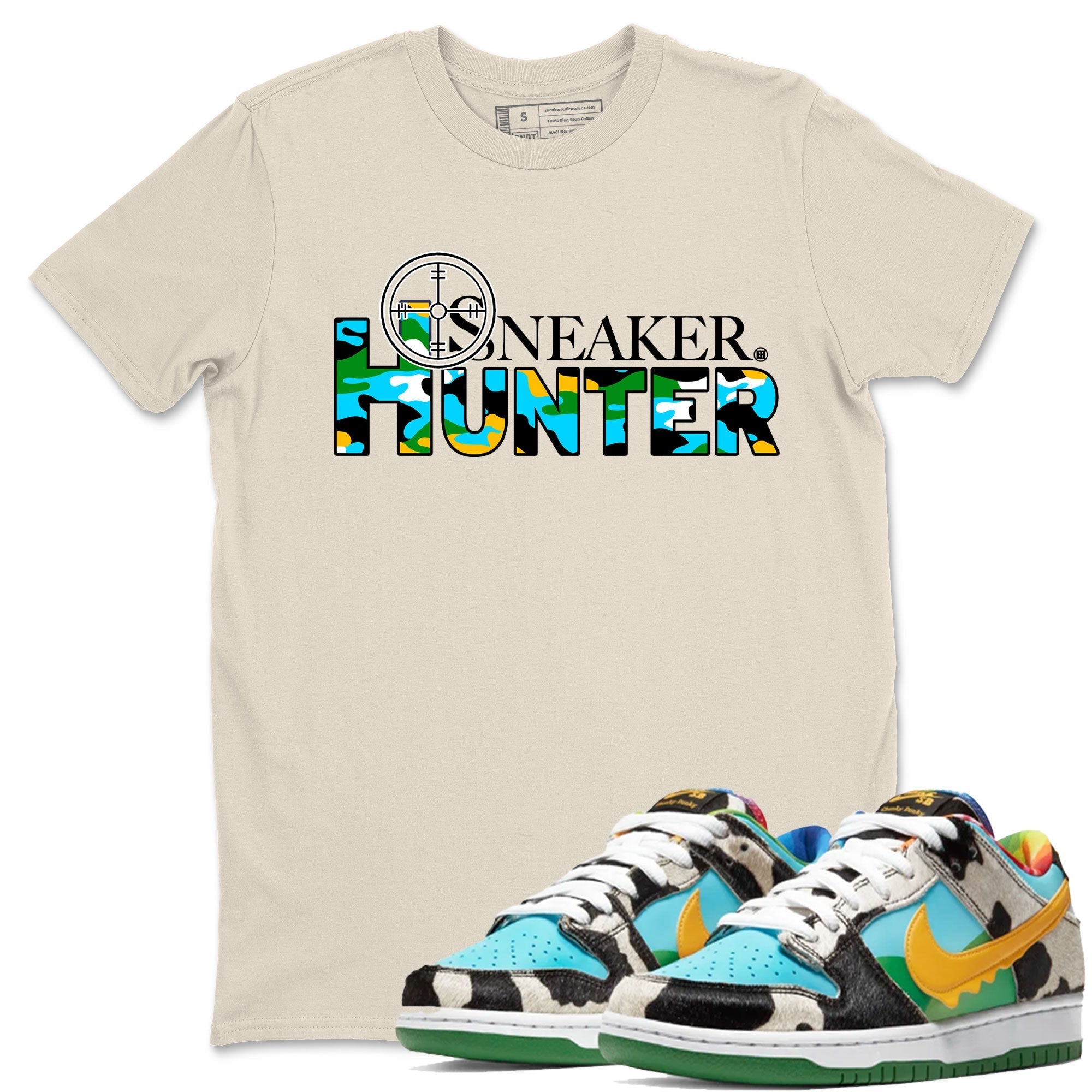 Dunk Chunky Dunky shirt to match jordans Sneaker Hunter Streetwear Sneaker Shirt Dunk Low Ben & Jerry's Chunky Dunky Drip Gear Zone Sneaker Matching Clothing Unisex Natural 1 T-Shirt