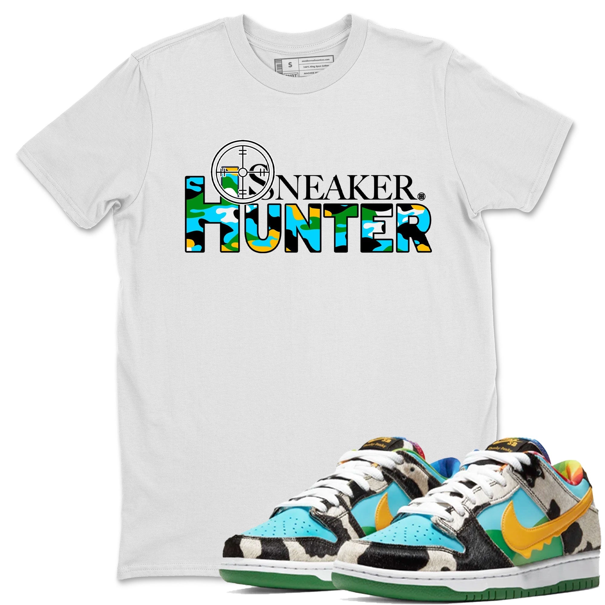 Dunk Chunky Dunky shirt to match jordans Sneaker Hunter Streetwear Sneaker Shirt Dunk Low Ben & Jerry's Chunky Dunky Drip Gear Zone Sneaker Matching Clothing Unisex White 1 T-Shirt