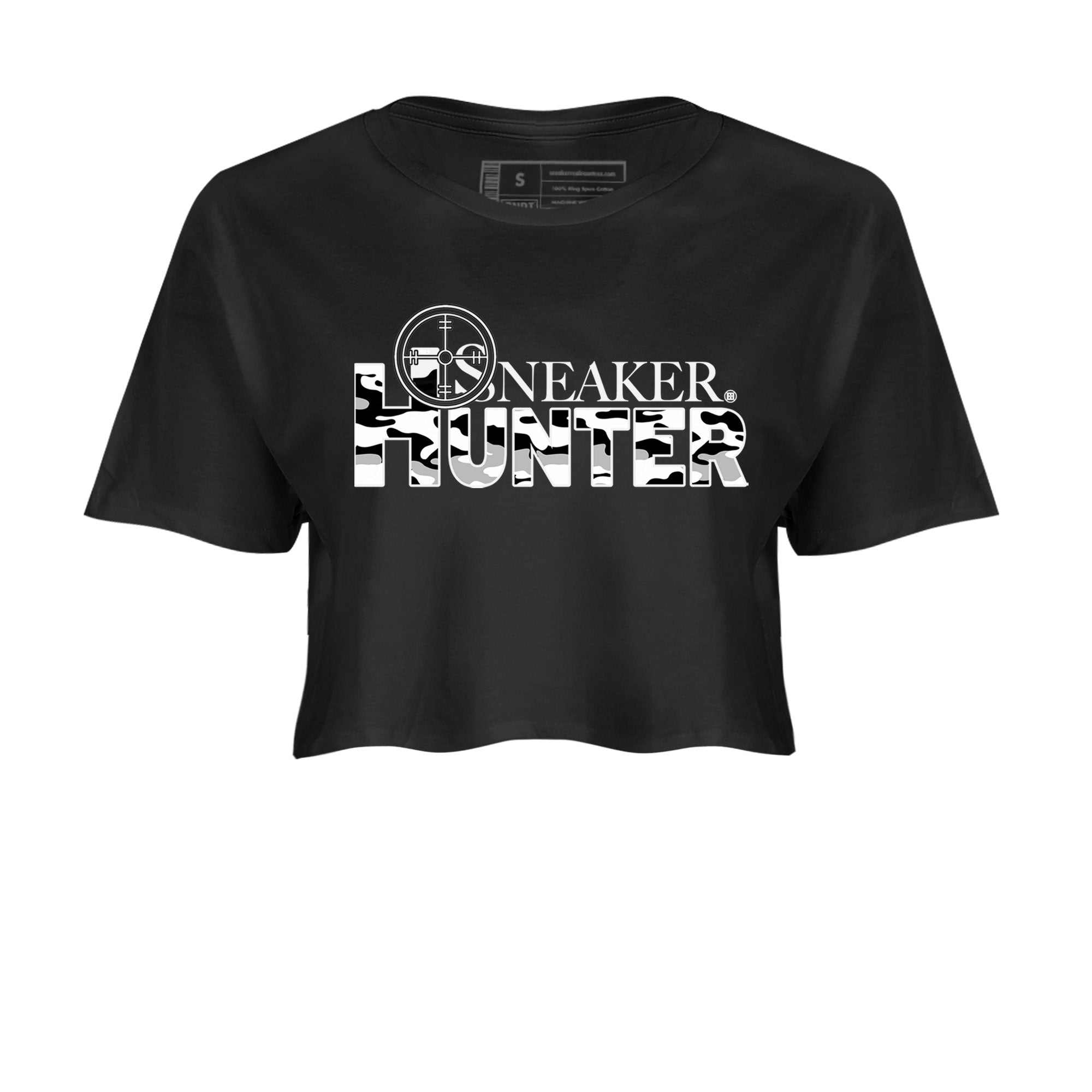 Dunk Panda shirt to match jordans Sneaker Hunter Streetwear Sneaker Shirt Dunk Panda Drip Gear Zone Sneaker Matching Clothing Black 2 Crop T-Shirt